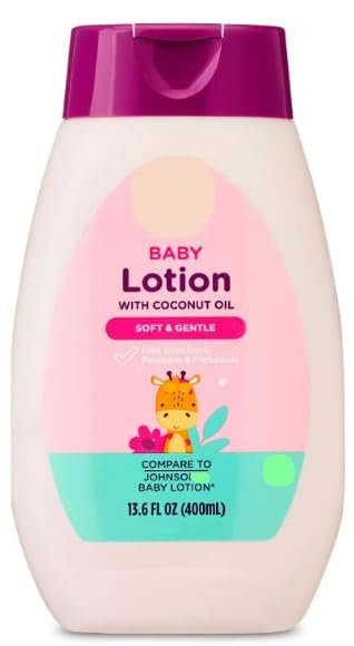 Parent Choice Baby Lotion with Coconut Oil, Gentle, non-greasy hydration for baby’s skin, 13.6 fl oz