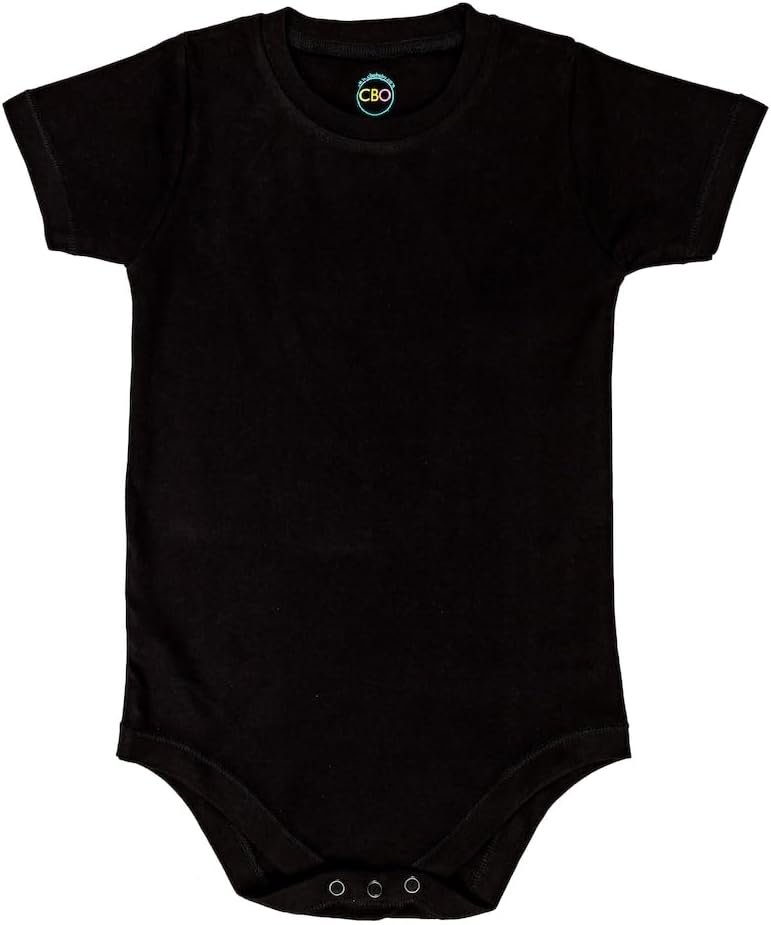 CBObaby Short Sleeve Round Crew Neck Bodysuits For All Ages 2T-18yrs.
