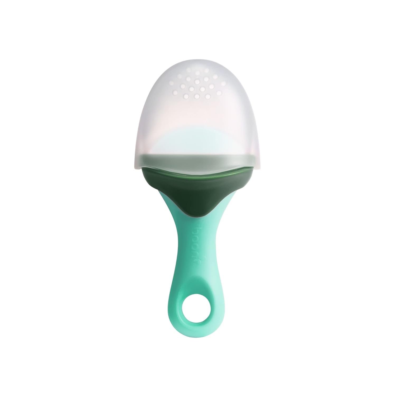 Boon Pulp Silicone Baby Fruit Feeder – Soft Silicone Baby Feeding – Fruit and Vegetable Baby Led Weaning Supplies – Baby Feeding Essentials – Green/Mint – 1 Count