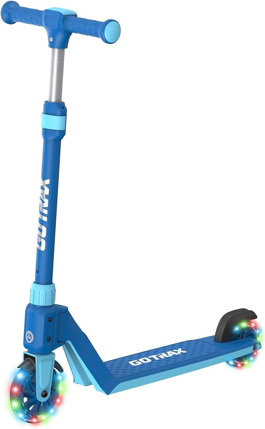 Gotrax K03 Kick Scooter for Kids, 5″ LED Lighted Wheels and Adjustable Handlebars, Lightweight Design and Anti-Slip Deck, Max Load 110 Lbs, Kids Scooter for Boys & Girls Ages 3+, Blue