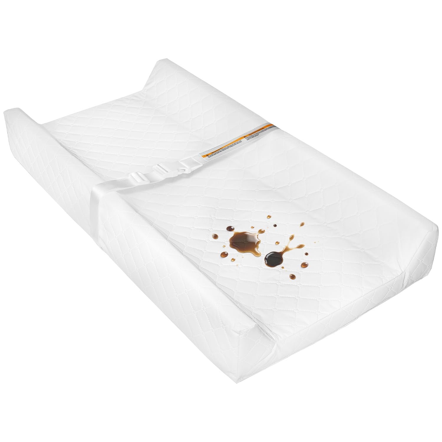 Waterproof Baby Changing Pad Wipeable Diaper Changing Mat | Non-Slip with Safety Strap 32×16 Inch Infant Diaper Change Pad Suitable for Dresser & Table Baby Changer Station