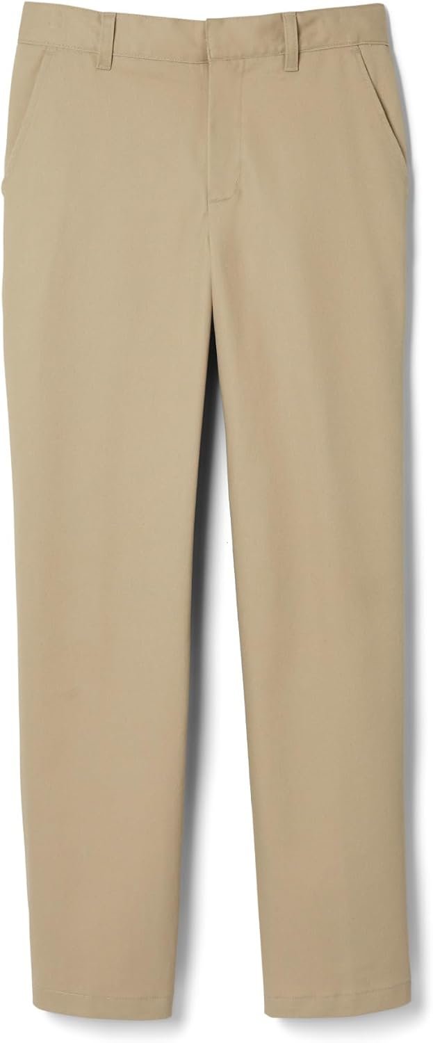 French Toast Boys’ Adjustable Waist Relaxed Fit Twill Pant (Standard, Slim & Husky)