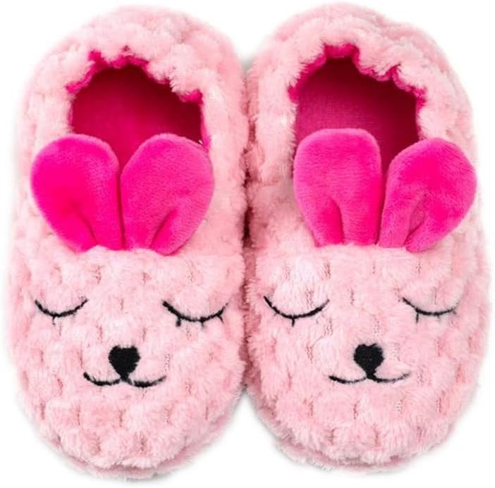 Baby Girl’s Premium Soft Plush Slippers Cartoon Warm Winter House Shoes