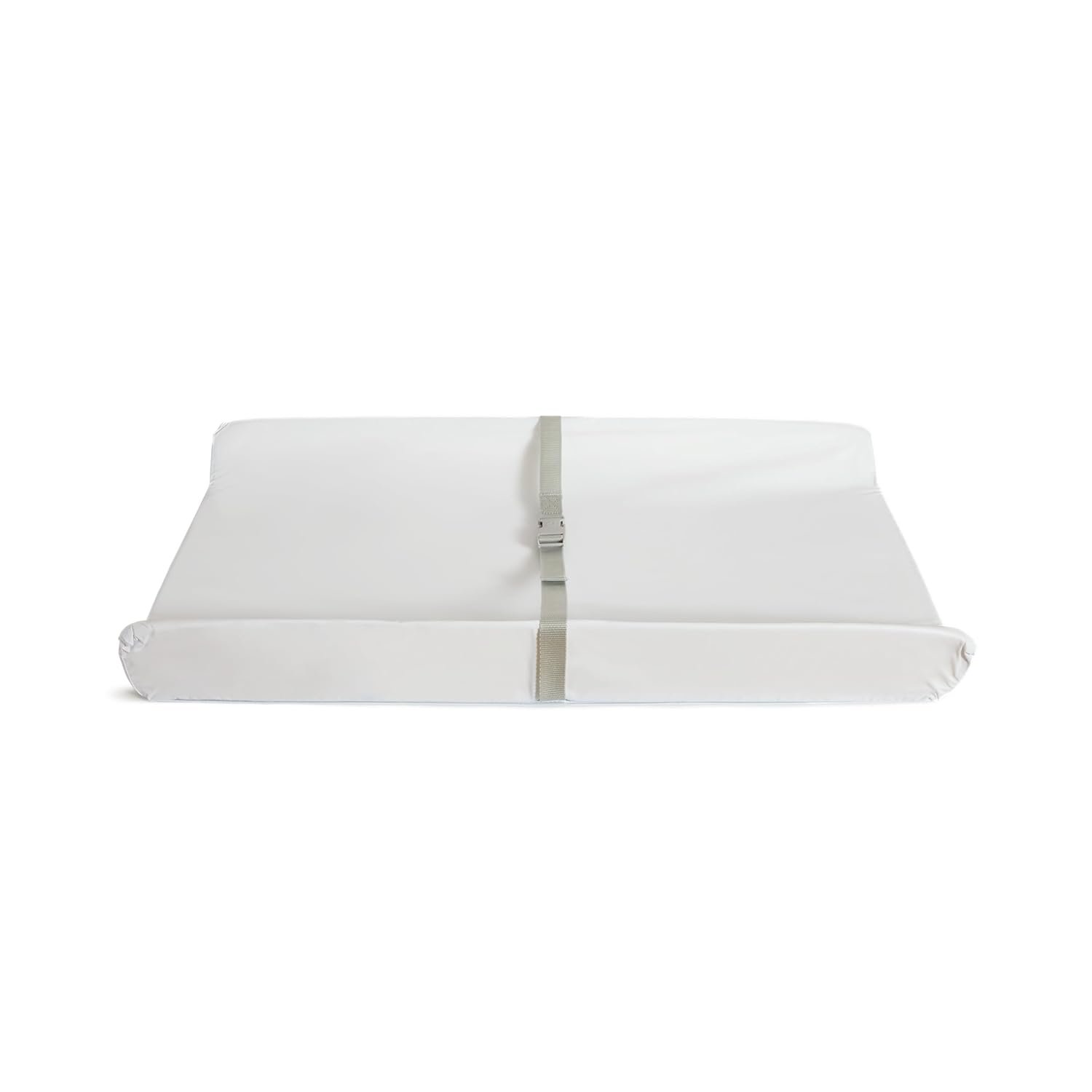 Munchkin® Secure Grip Waterproof Baby Changing Pad for Dresser, Wipeable Contoured Diaper Changing Mat with Safety Straps and Non-Slip Grip, 14.75 x 31, White