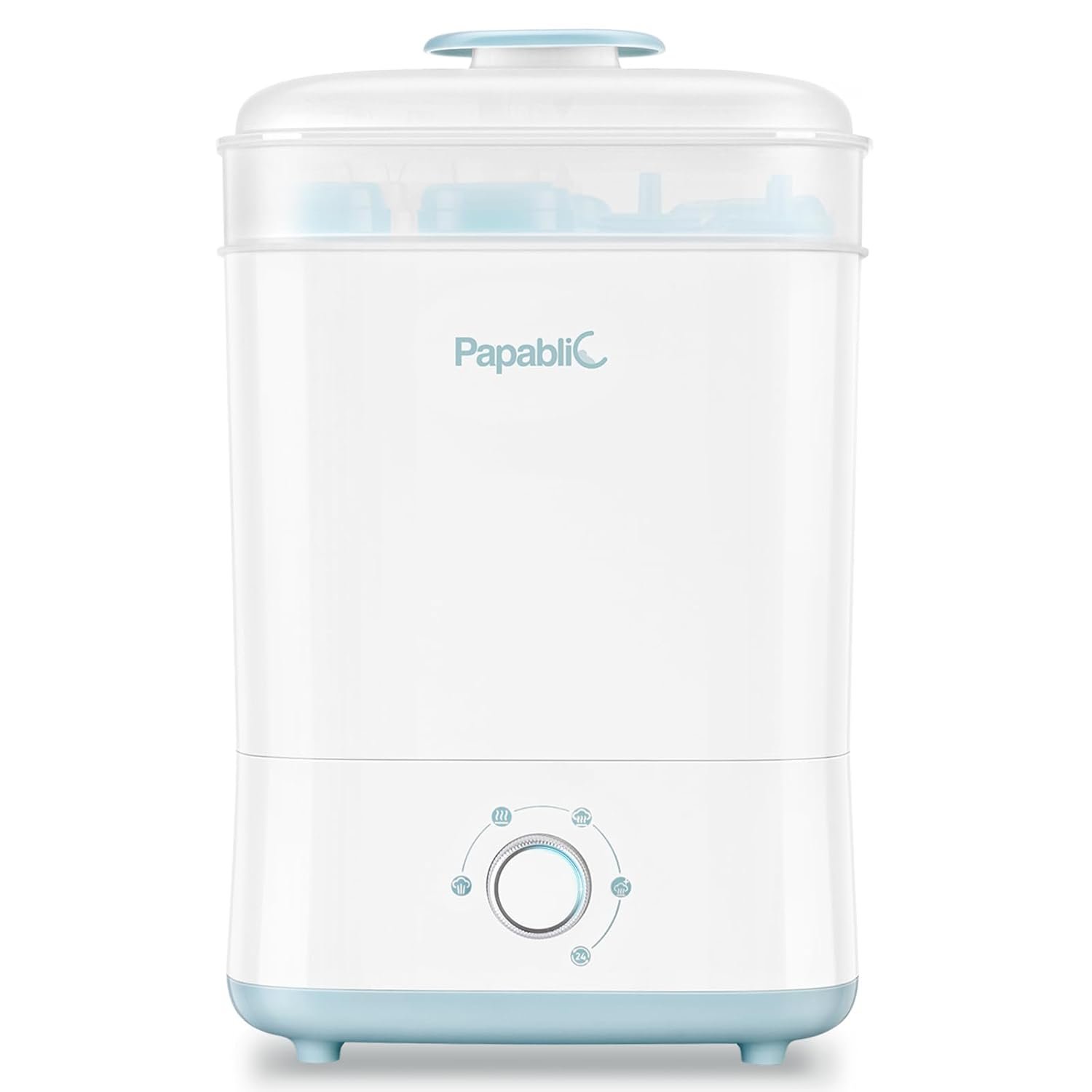 Papablic Baby Bottle Sterilizer and Dryer Pro, Esterilizador De Biberones, Electric Steam Sterilizer for Baby Bottles, Pacifiers, and Pump Parts, Large Capacity 10 Bottles