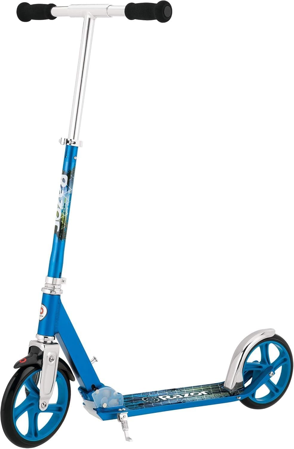 Razor A5 Lux Kick Scooter for Kids Ages 8+ – 8″ Urethane Wheels, Anodized Finish Featuring Bold Colors and Graphics, for Riders up to 220 lbs
