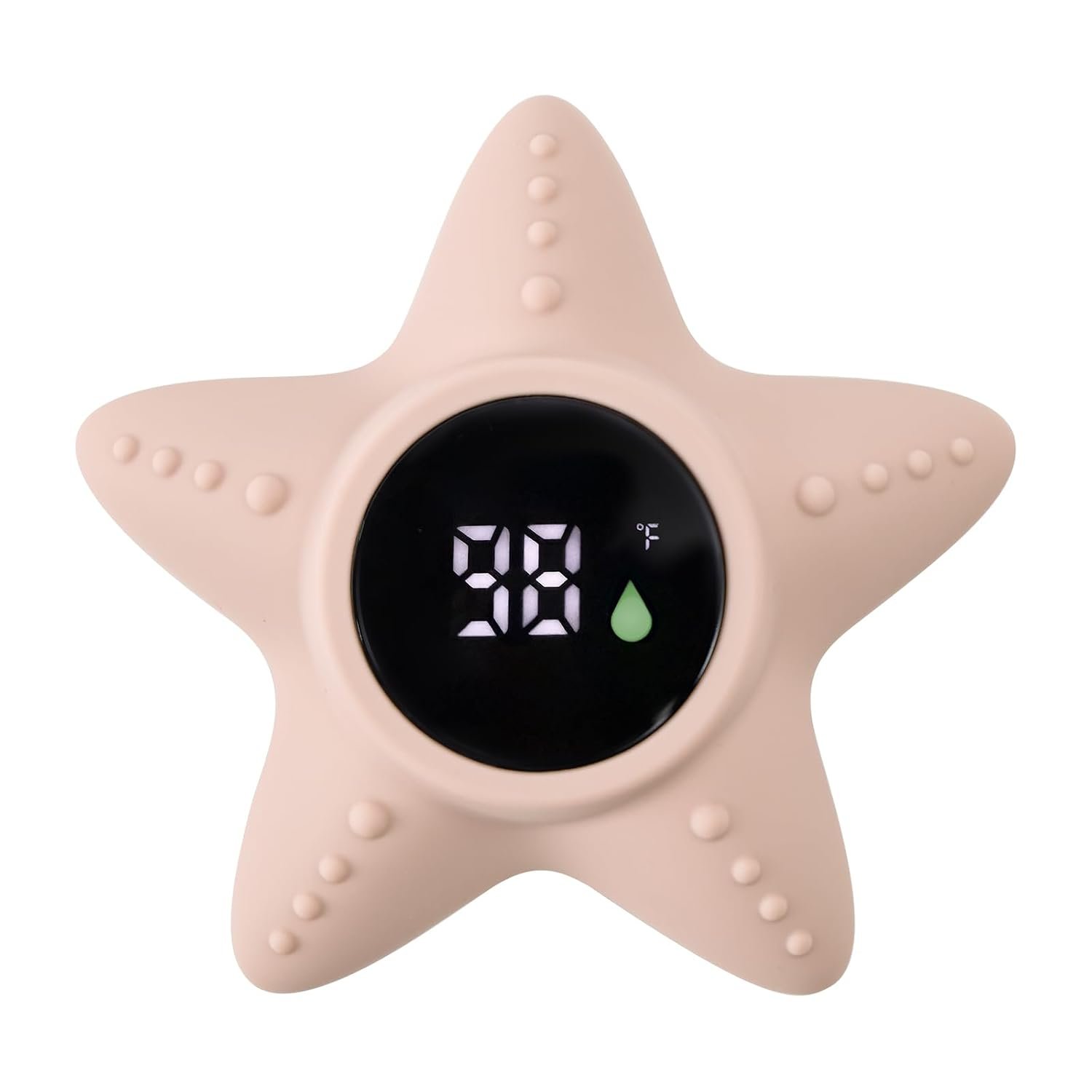 Haakaa Silicone Baby Bath Thermometer – Water Temperature Thermometer for Baby Safety, Floating Infant Bath tub Temp Thermometer for Newborns & Toddlers – Starfish