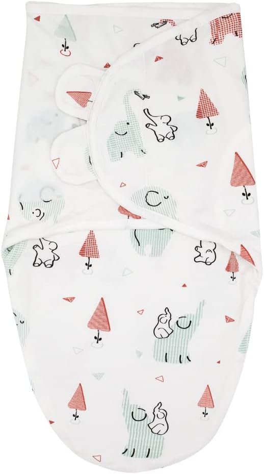 Baby Swaddle Blanket Boy Girl,Super Soft Material Newborn Adjustable Swaddles for 0-3 Months,2-Way Zipper Sleep Sack 1 Pack Wrap Set(Small/Medium)