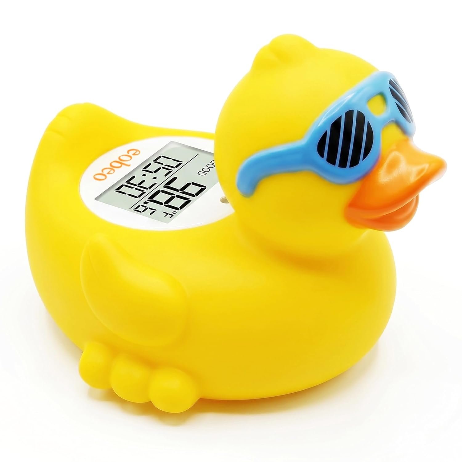 Baby Bath Thermometer, Floating Duck Infant Water Thermometer for Newborns | Good/Cool/Hot Display, LED & Sound Alarm, Adjustable High-Temp Alert, ±1°F Accuracy, BPA-Free IPX7 Duck for Newborn Baths