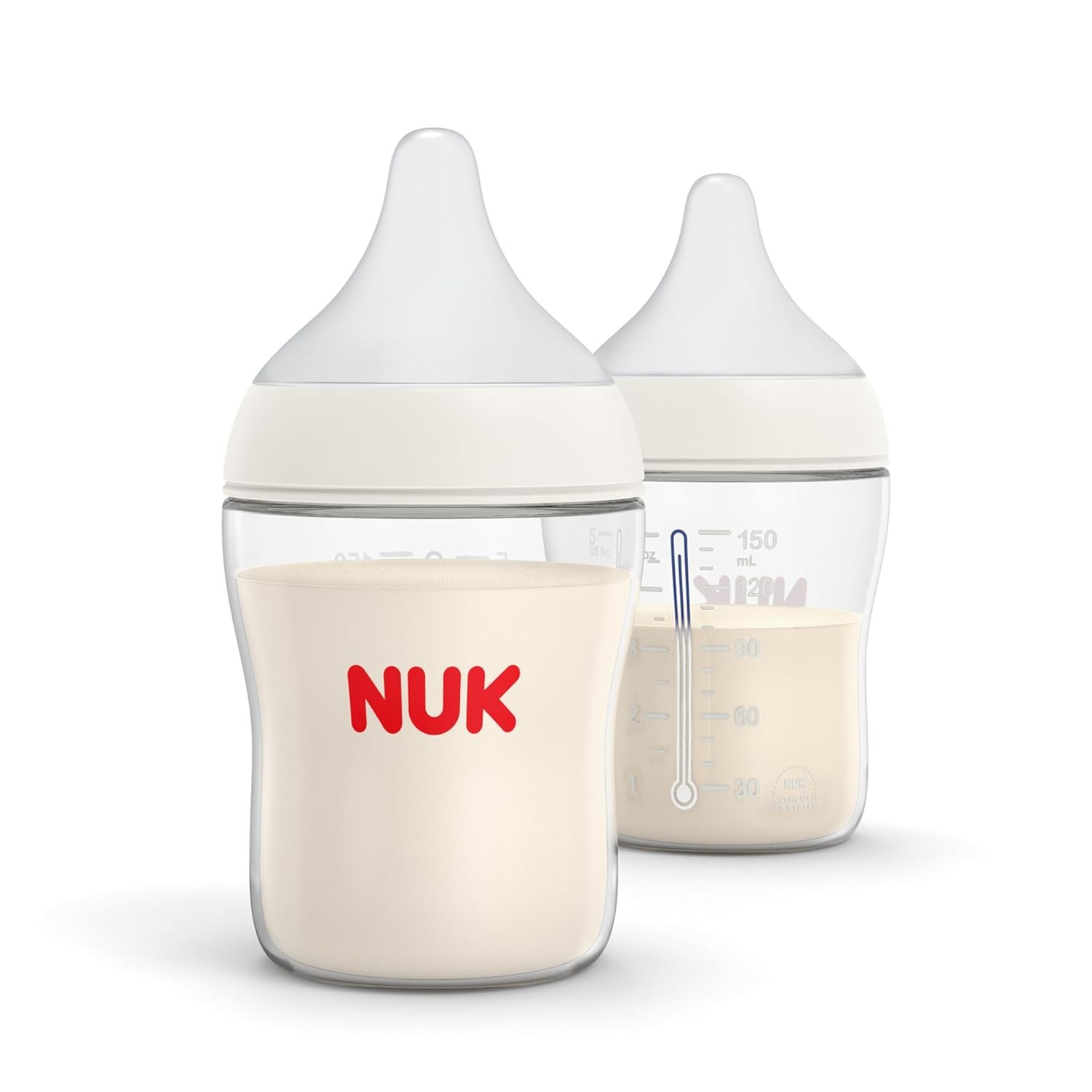 NUK Perfect Match Natural + Anti-Colic Bottle, 5 oz, 2 Pack