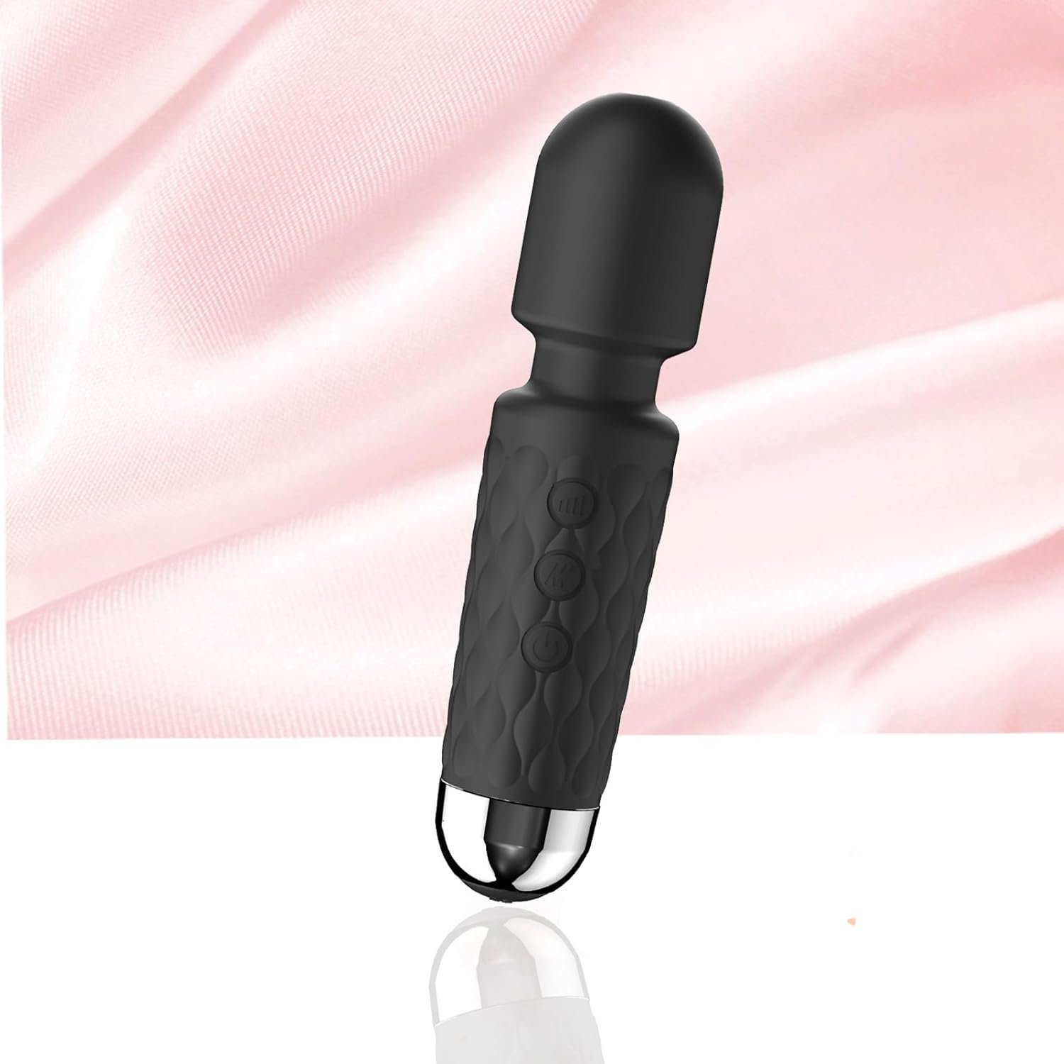 Handheld Portable Black Massager – Massager to Relieve Back Neck Shoulder Whole Body Muscle Pain Relief Pressure and Tension Relief & Sports Recovery 20-Modes & 8-speeds Multi-Settings Available,