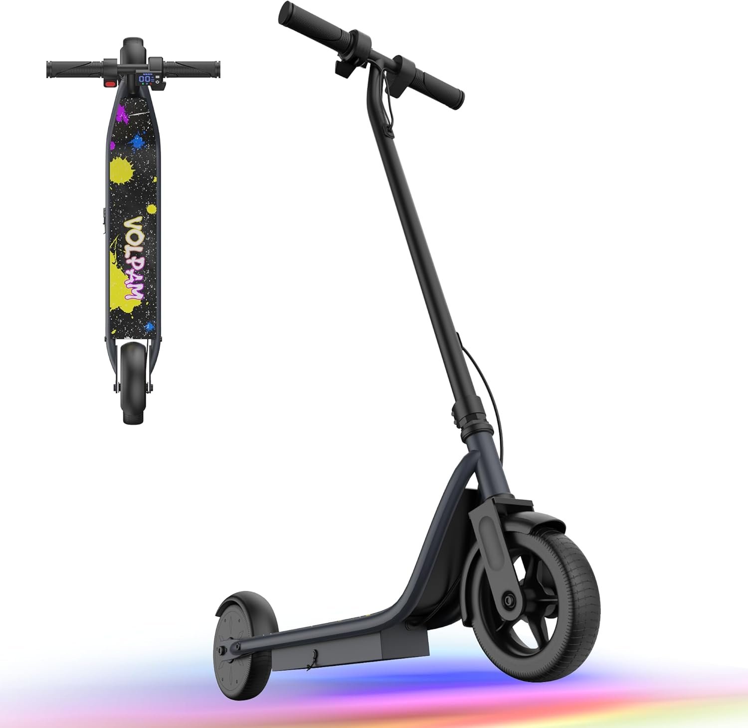 VOLPAM Electric Scooter, 350W/500W/800W/1000W/250W Powerful Motor & 19/22/ 9 MPH Top Speed, 16-28-10 Miles Long Range, Folding E Scooter Choice