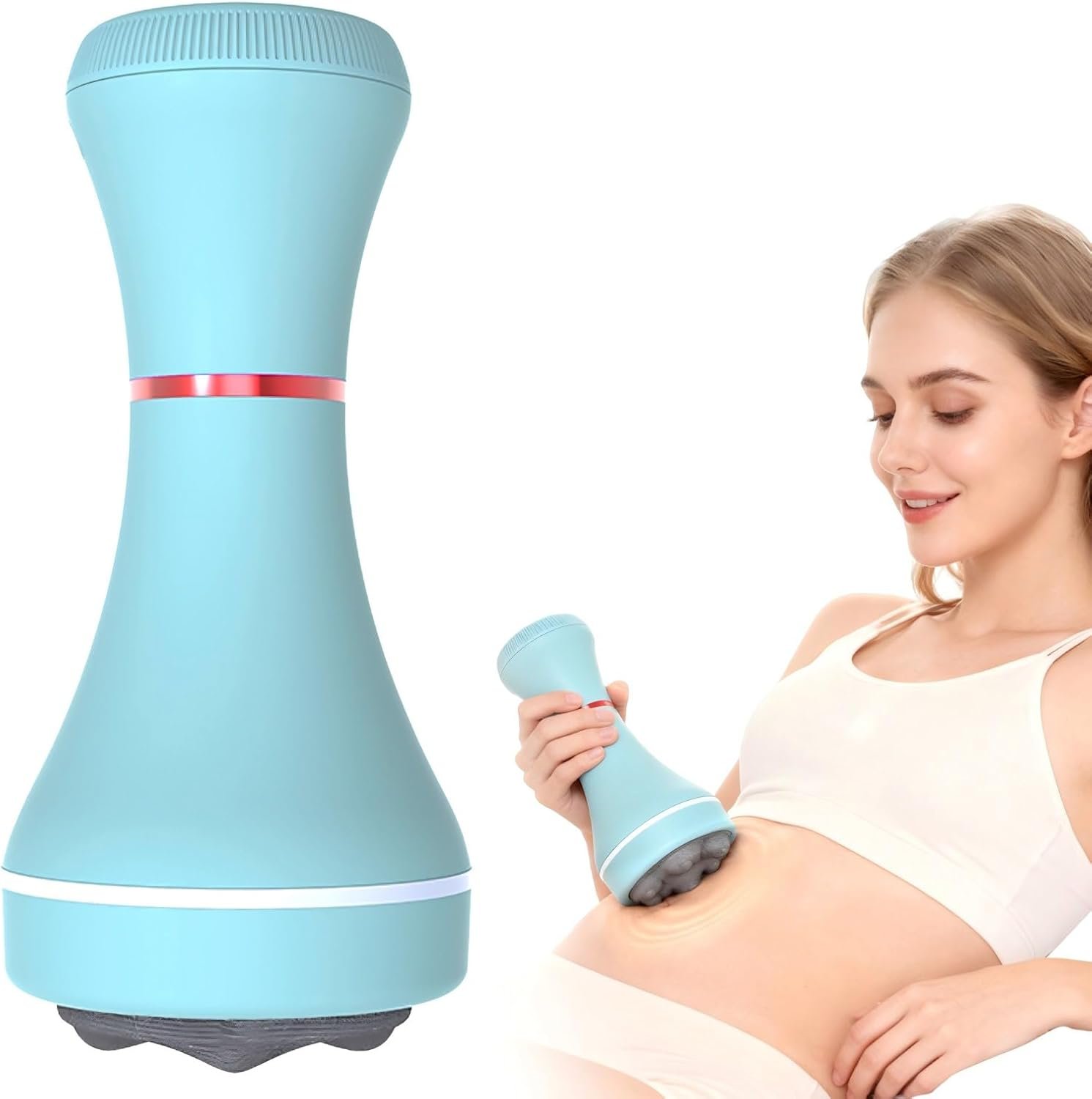 Deep Tissue Massage Gun for Women – 5 Massage Heads, Vibration Therapy for Muscle Recovery & Pain Relief, Cellulite Massager for Legs, Thighs, Abdomen, Neck & Shoulders,