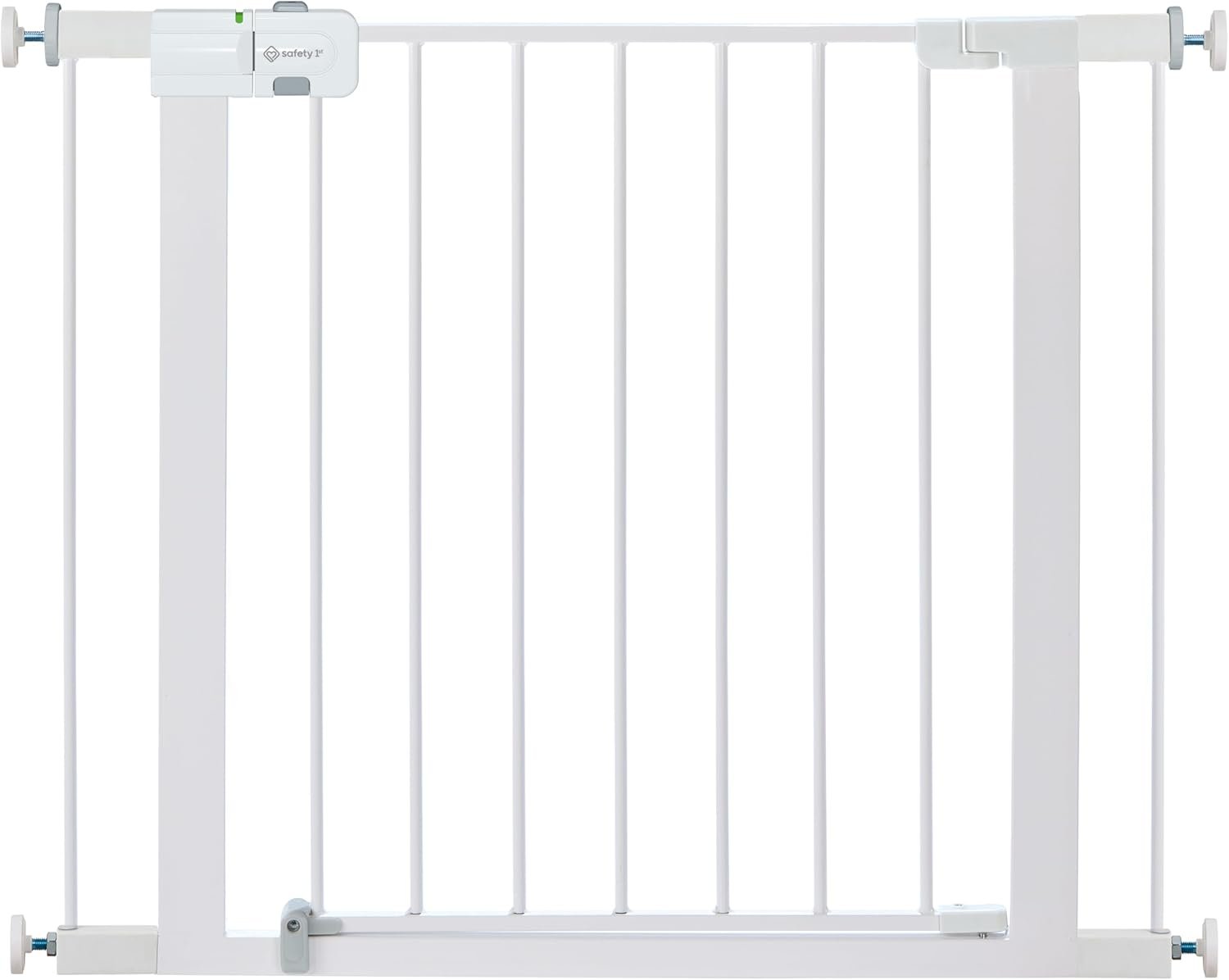 Safety 1st Easy Install Walk Thru Baby Gate for Doorway With Door, Dog Gates, Fits 29″-38″, Easy Install 28″ Tall, White