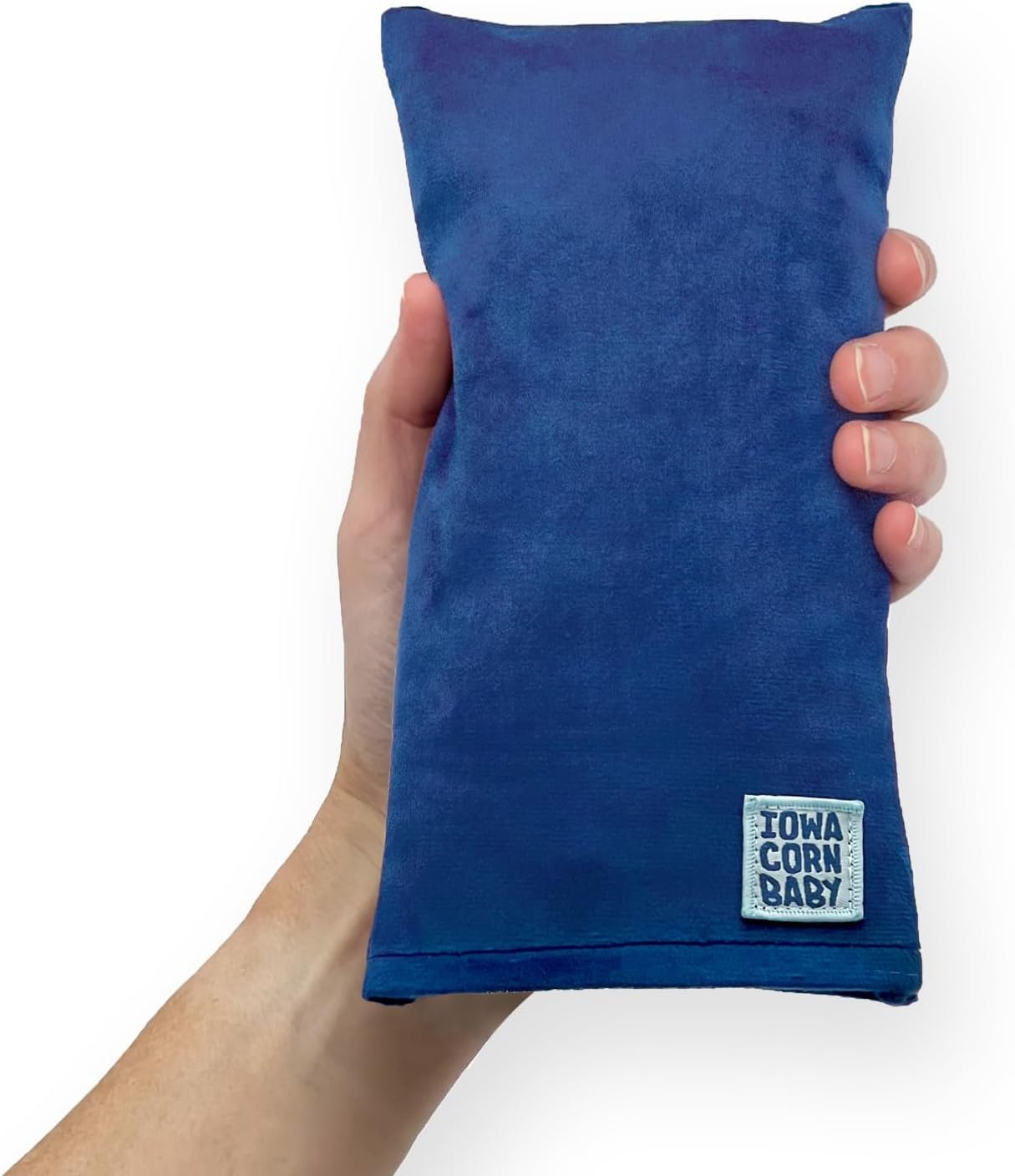 Mini – Microwavable Heating Pad & Reusable Cold Pack – Weighted Heating Pad for Cold Hands, Sore Neck, Achy Wrists – 4” x 8” – 1 lb (Oasis Blue)