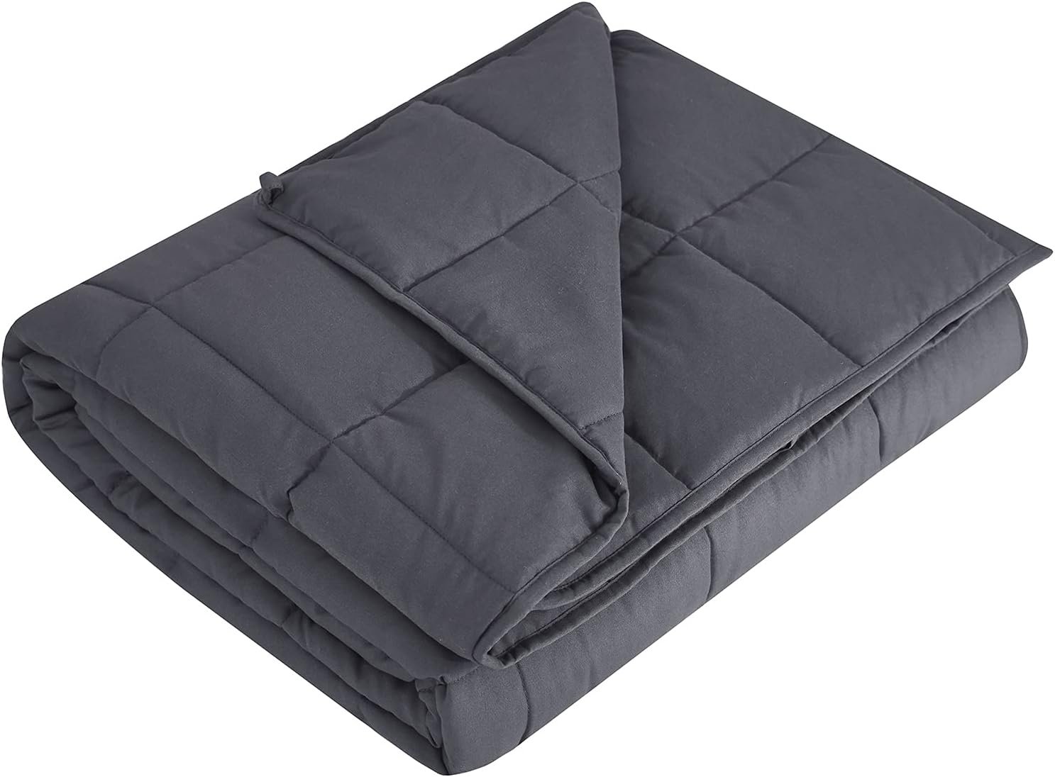 L’AGRATY Weighted Blanket – 40″x60″ 7lbs Cooling Breathable Weighted Microfiber Material with Glass Beads Small Blanket for All-Season Summer Fall Winter Soft Thick
