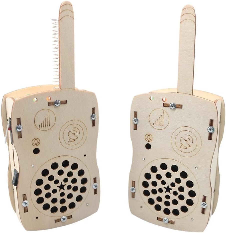 STEM Toys for Age 6-8-13 Crafts Kits Building Your Own Walkie Talkies for Kids Stuffers Birthday Gifts for 6 7 8 9 10 11 12 14+ Years Old Boys Girls Teens Engineering DIY Electronics Circuit Projects