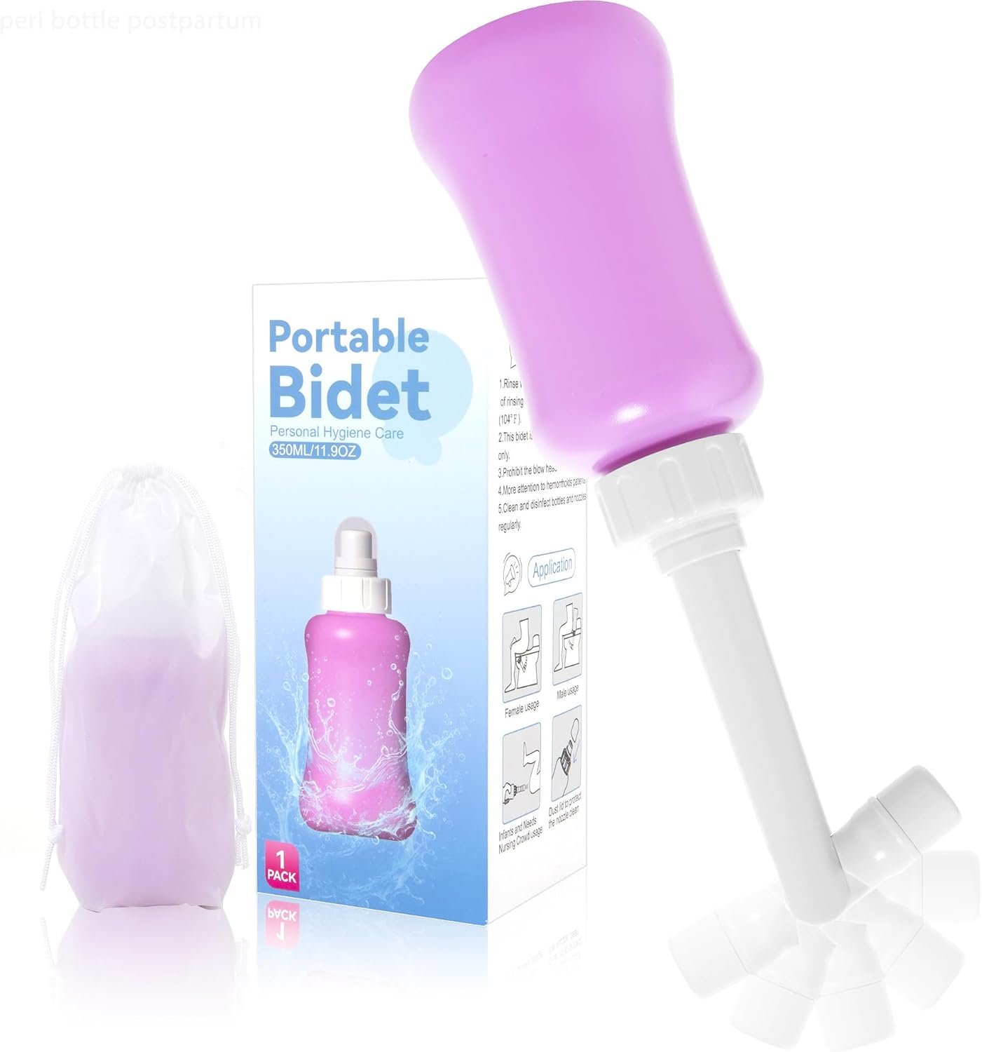 Peri Bottle for Postpartum Care – Portable Bidet for Perineal Cleansing and Recovery,Postpartum Recovery Essential