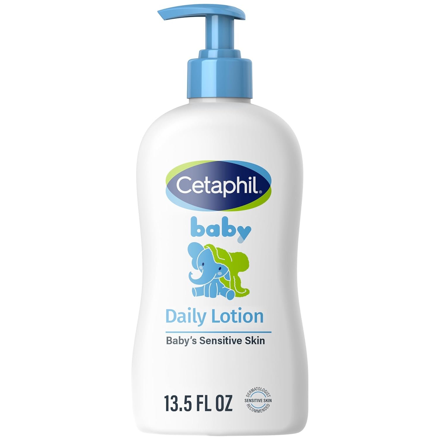 Cetaphil Baby Daily Lotion with Organic Calendula, 13.5 fl oz, Vitamin E, Sweet Almond & Sunflower Oils, Mineral Oil Free, Paraben Free, Dermatologist Tested, Clinically Proven for Sensitive Skin