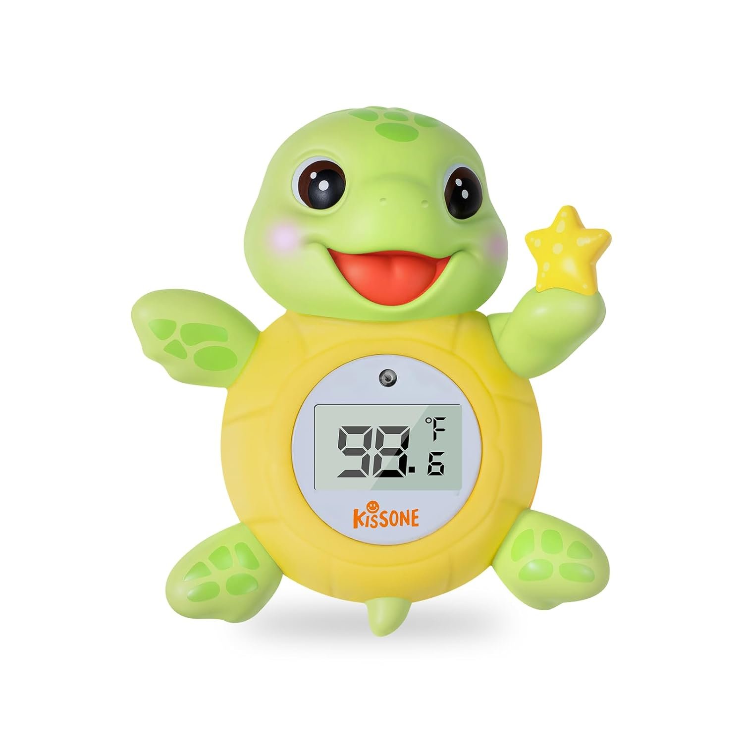 Baby Bath Thermometer, Digital Water Temperature Monitor for Newborns & Toddlers, Accurate Temperature Readings, BPA-Free, °F/°C, Floating Turtle Toy with Bath Water Safety