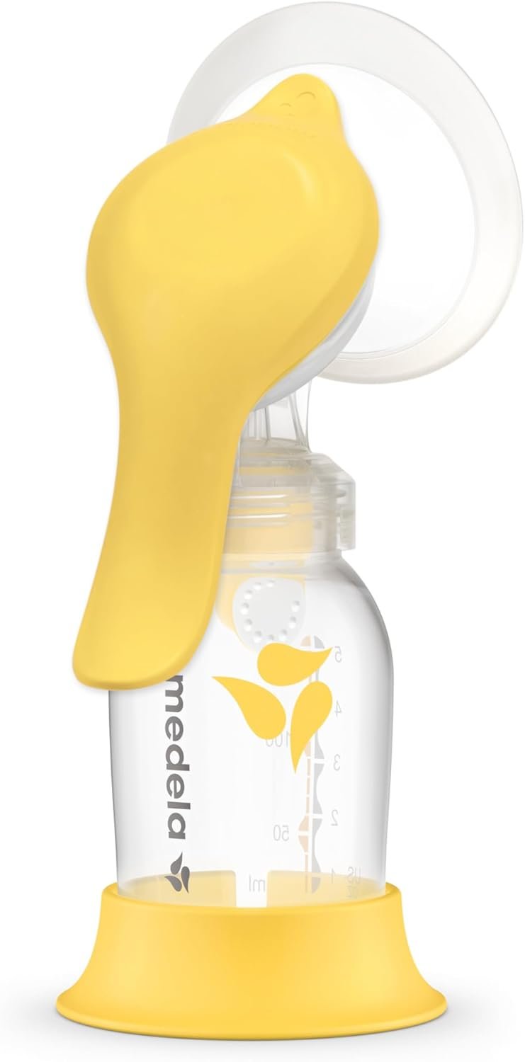 Medela Harmony Manual Breast Pump, Compact Swiss Design with PersonalFit Flex Shields and Medela’s 2-Phase Expression Technology