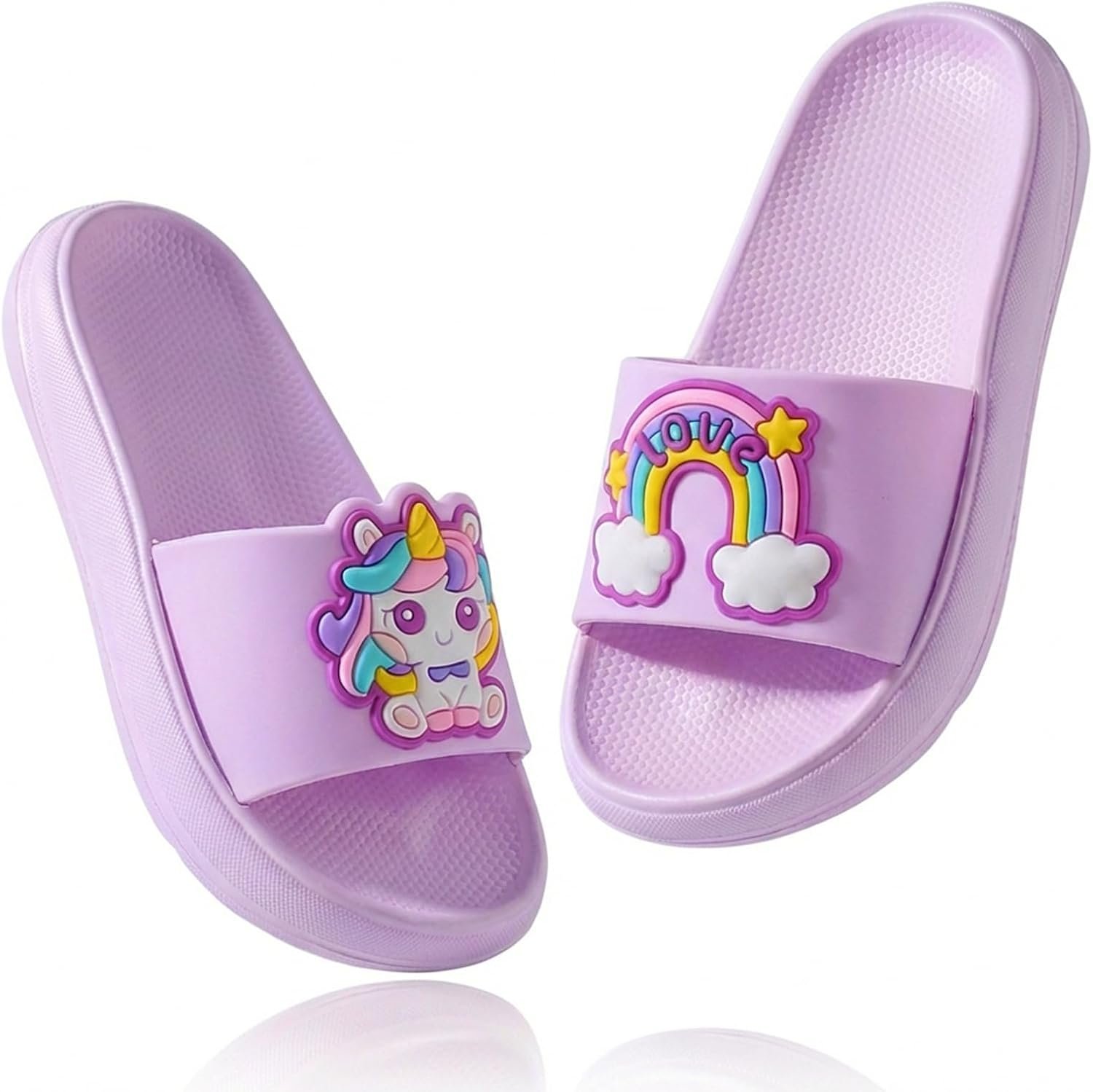 Kids Sandals Girls Cloud Slides Boys Pillow Slippers Little Kids Bathroom Slippers Non-Slip Shower Shoes Beach Shoes Pool Sandals Summer Indoor&Outdoor Garden Slides