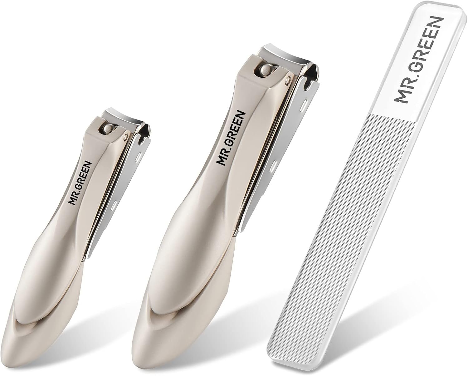 MR.GREEN Baby Safety Nail Clippers Nail Care Clippers Fingernail Cutter Newborn Baby Convenient Nail File Manicure Tools (Parent Child Nail Clipper+Nano Glass File)