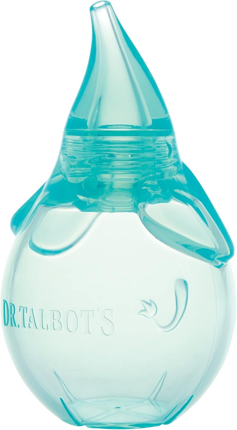 Dr. Talbot’s Nasal Aspirator for Babies – Silicone – with Storage Case – Blue Elephant