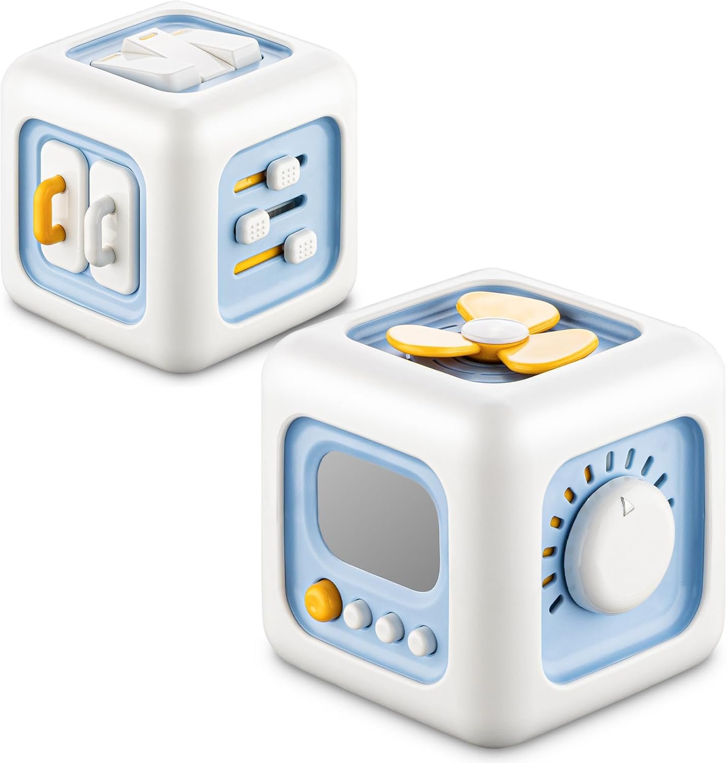 SOCBTNSO Busy Cube Toy for 1 Year Old, Montessori for 1+ Year Old, Travel Toys for Toddlers 1-3, Learning Fine Motor Skills| Birthday Gifts for 12 Months