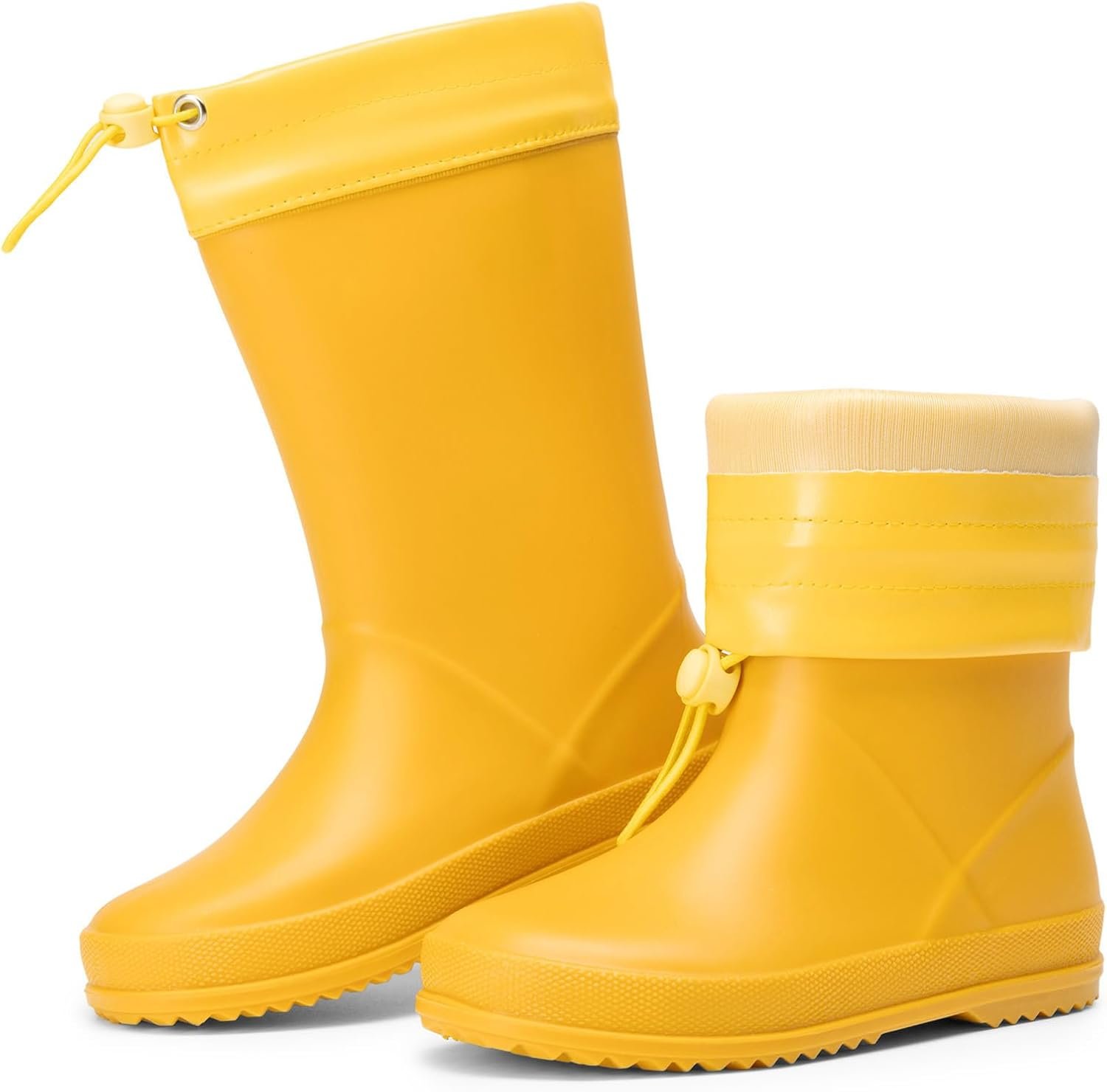 DREAM PAIRS Kids Rain Boots Boys Girls Lightweight Boots Waterproof Easy-on Outdoor Playing Rain Boot Unisex-Child