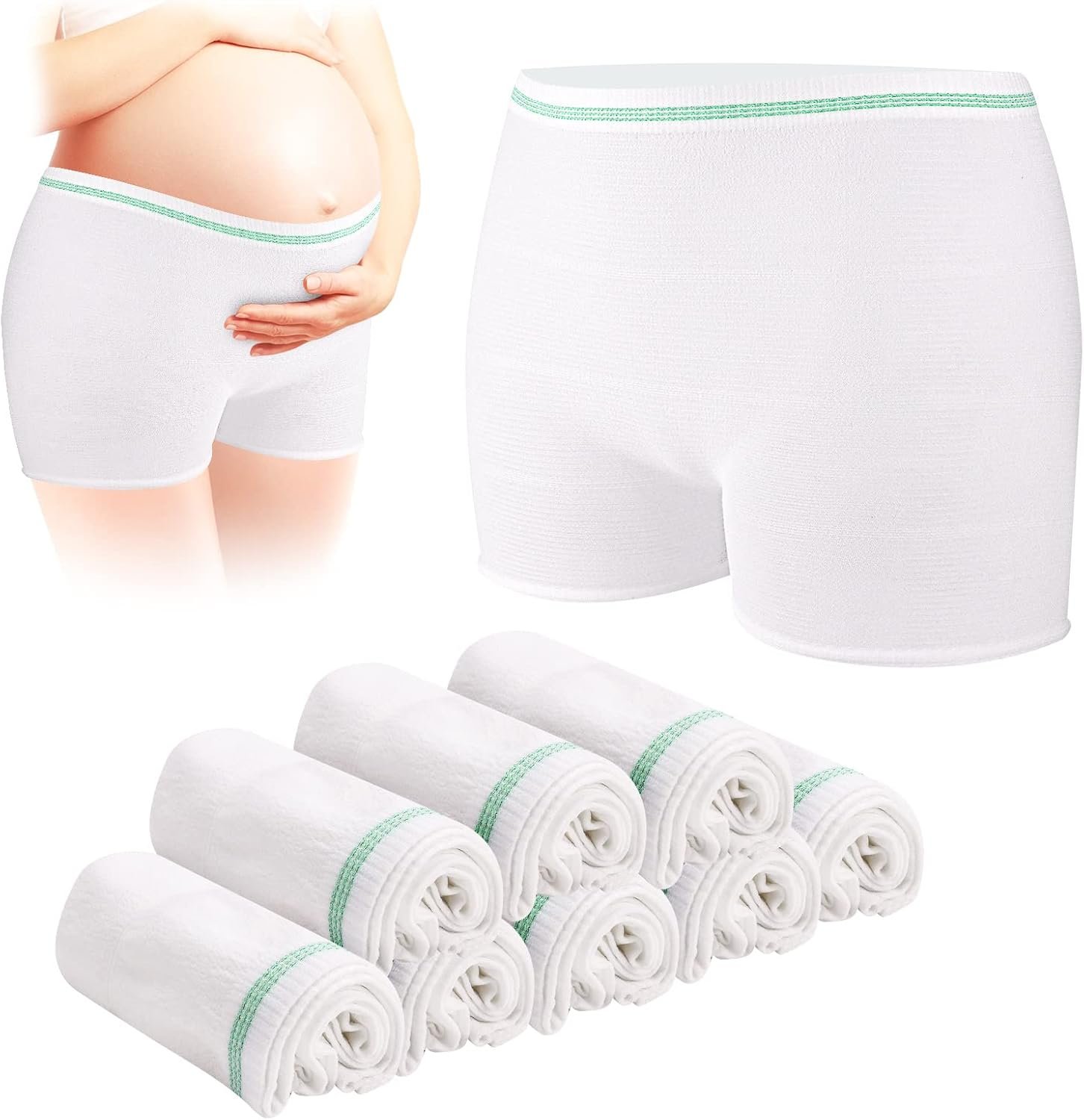 Carer Mesh Underwear Postpartum Postpartum Essentials Reusable, Stretchy Postpartum Underwear High Waist Mesh Panties
