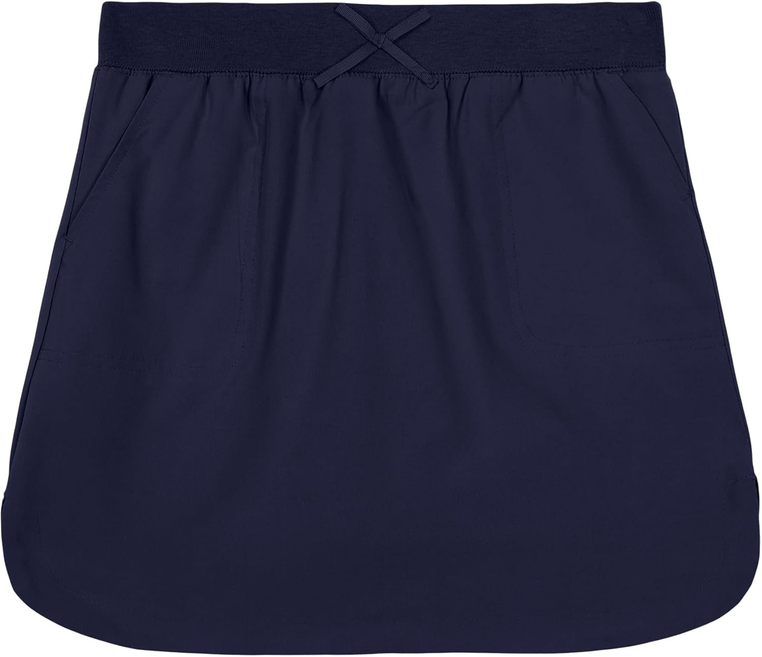 Nautica girls School Uniform Pull-on Scooter Skirt With Undershorts, Knit Waistband & Functional Pockets
