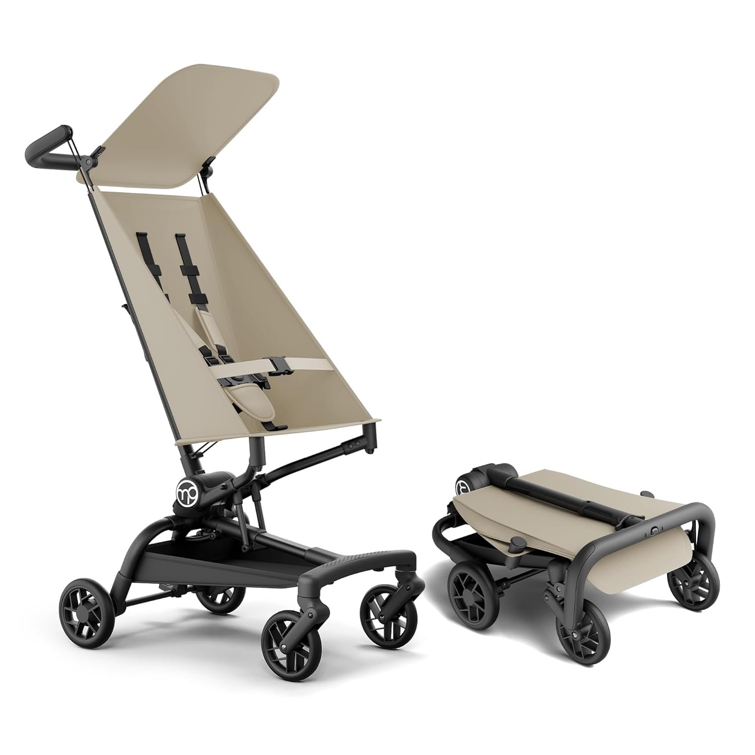 Mompush Jeto Lightweight Travel Stroller – 9.8 lbs Ultra-Compact, One-Hand Fold, Airplane Cabin Approved, All-Terrain Wheels, Smooth Ride for Toddlers, Perfect for Travel & Daily Use
