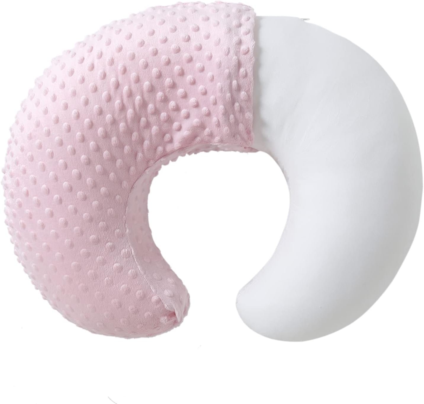 Nursing Pillow and Body Positioner with Premium Slipcover | for Breastfeeding for Baby Boys and Girls, Feeding Pillow with Breathable Comfortable Pillowcase (Blushing Bride)