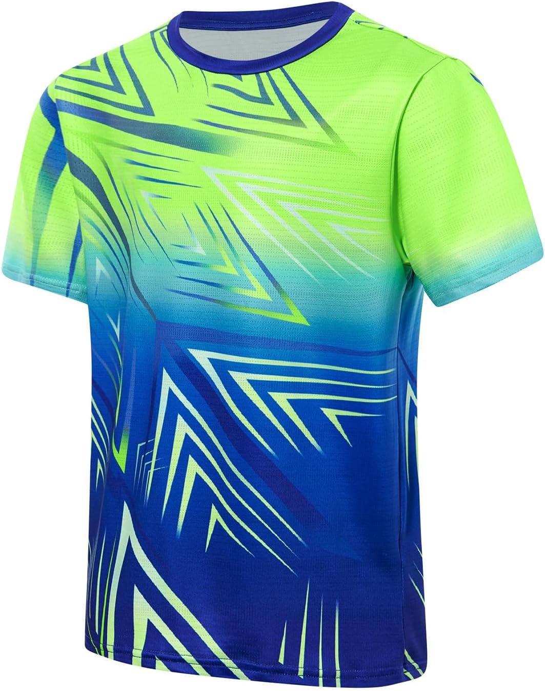 Lovekider Boys Athletic T-Shirt Dry Fit – Moisture Wicking Crew Neck Rash Guard Tees for Soccer, Gym, Sports, Size 7-14
