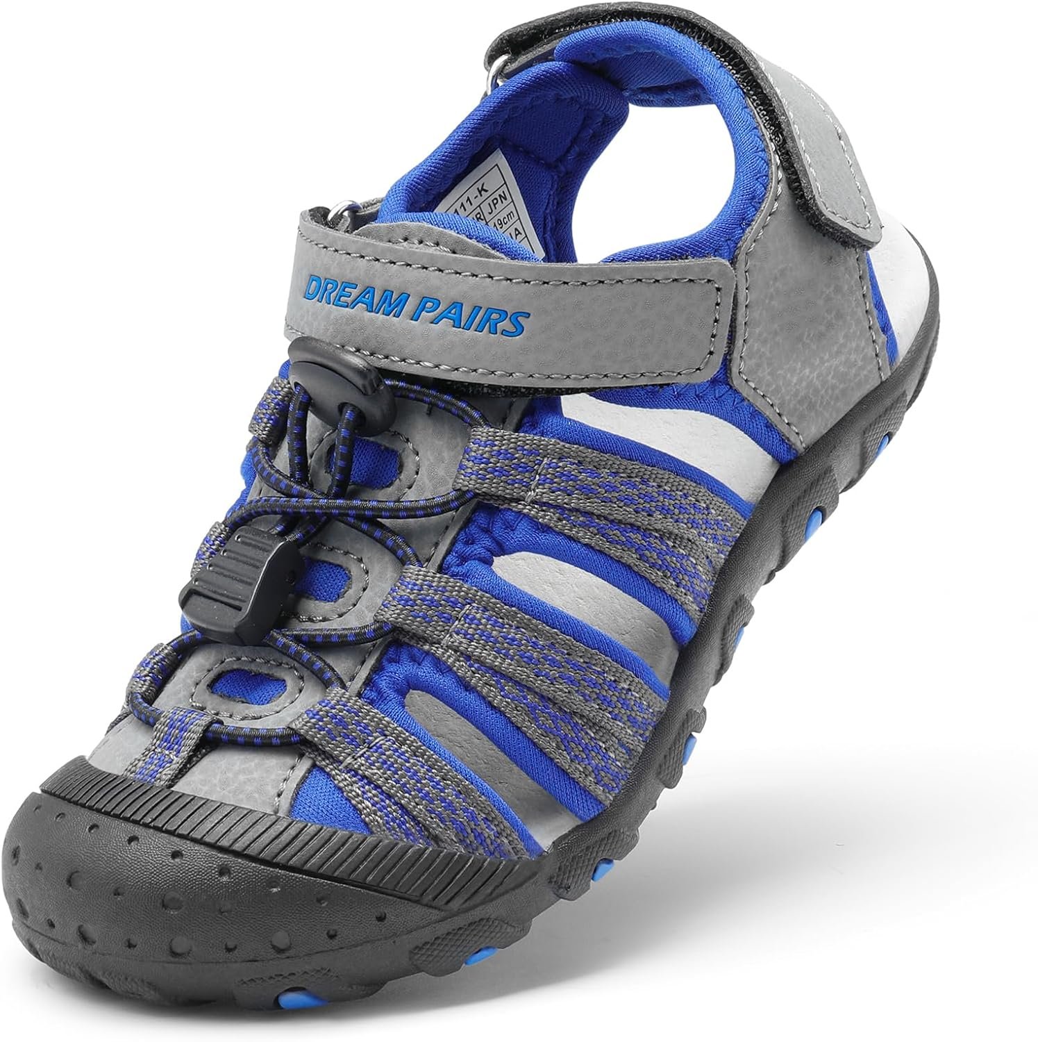 DREAM PAIRS Boys Girls Summer Outdoor Athletic Sport Sandals Hiking Beach Casual Water Closed Toe Adjustable Multicolor for Toddler/Little/Big Kids