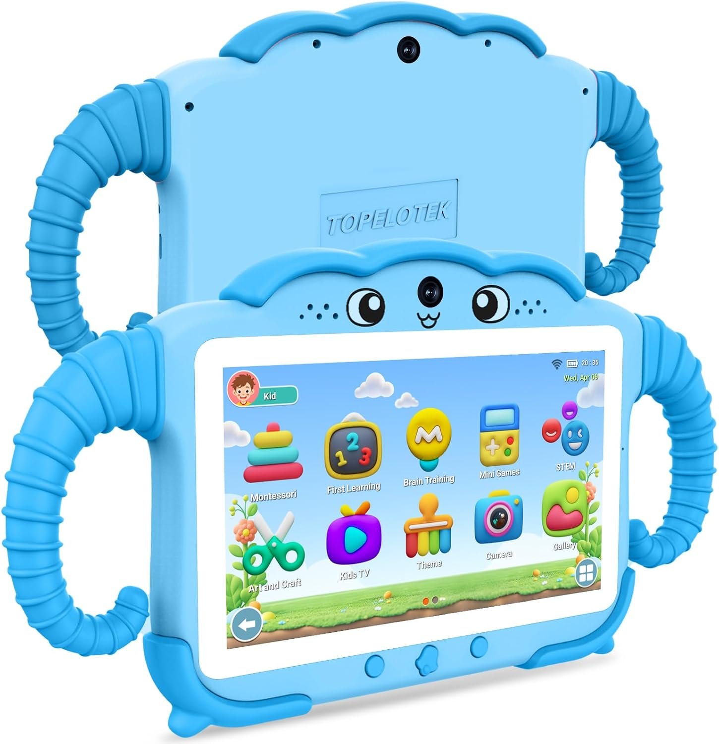 Tablet for Kids 7IN Kids Tablet for Toddlers 32GB Toddler Tablet for Children Android Kids Learning Tablet with Educational Game, HD IPS Screen, GMS Certificate with Parent Controls Best Gift (Blue)