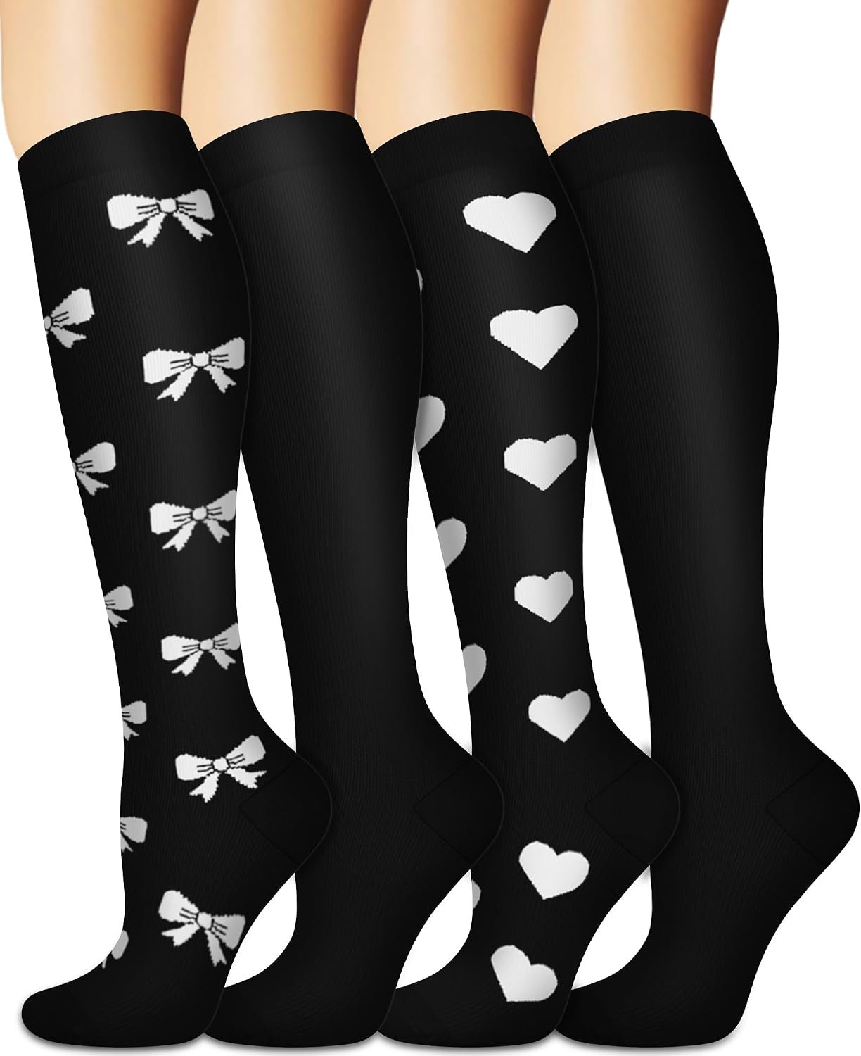 Sooverki Compression Socks for Women and Men Circulation (3/4 Pairs) is Best Support for Running Athletic Cycling Hiking