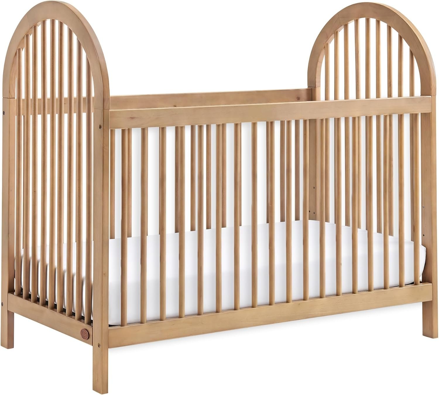 Soho Baby Everlee Convertible Island Crib, Honey Wood