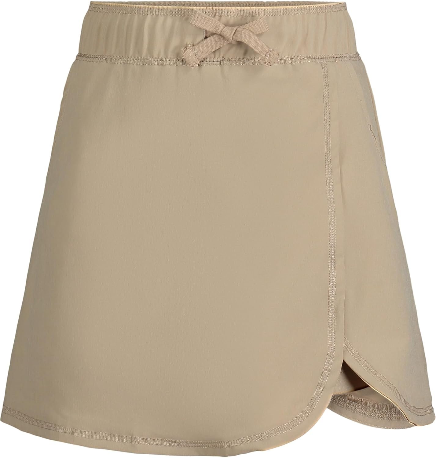 Nautica girls School Uniform Pull-on Scooter Skirt With Undershorts, Knit Waistband & Functional Pockets