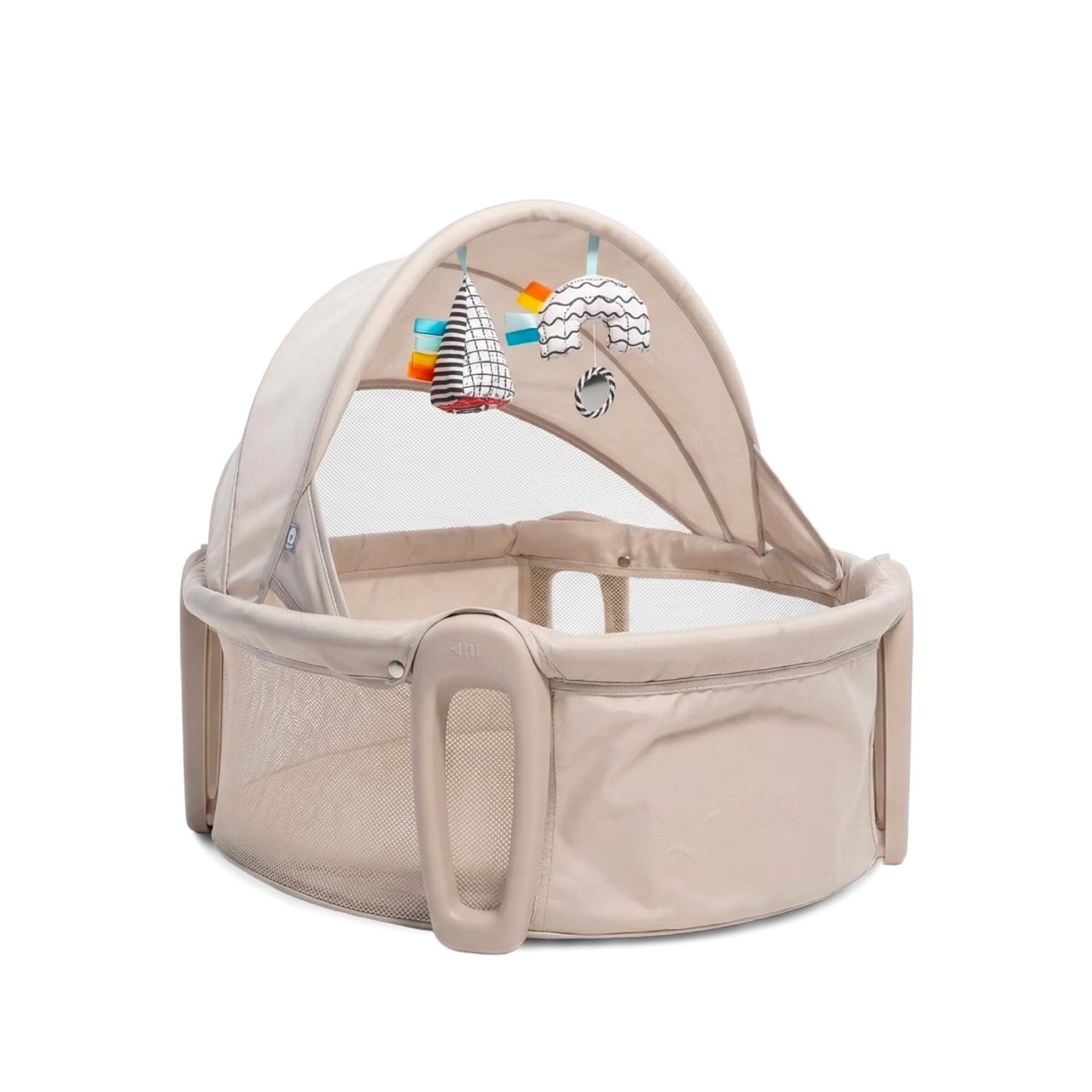 Boppy Cozy Cabana Portable Bassinet with Canopy, Breathable Mesh Walls, Sun Canopy – Lightweight Baby Bed for Home & Travel, 0-5 Months