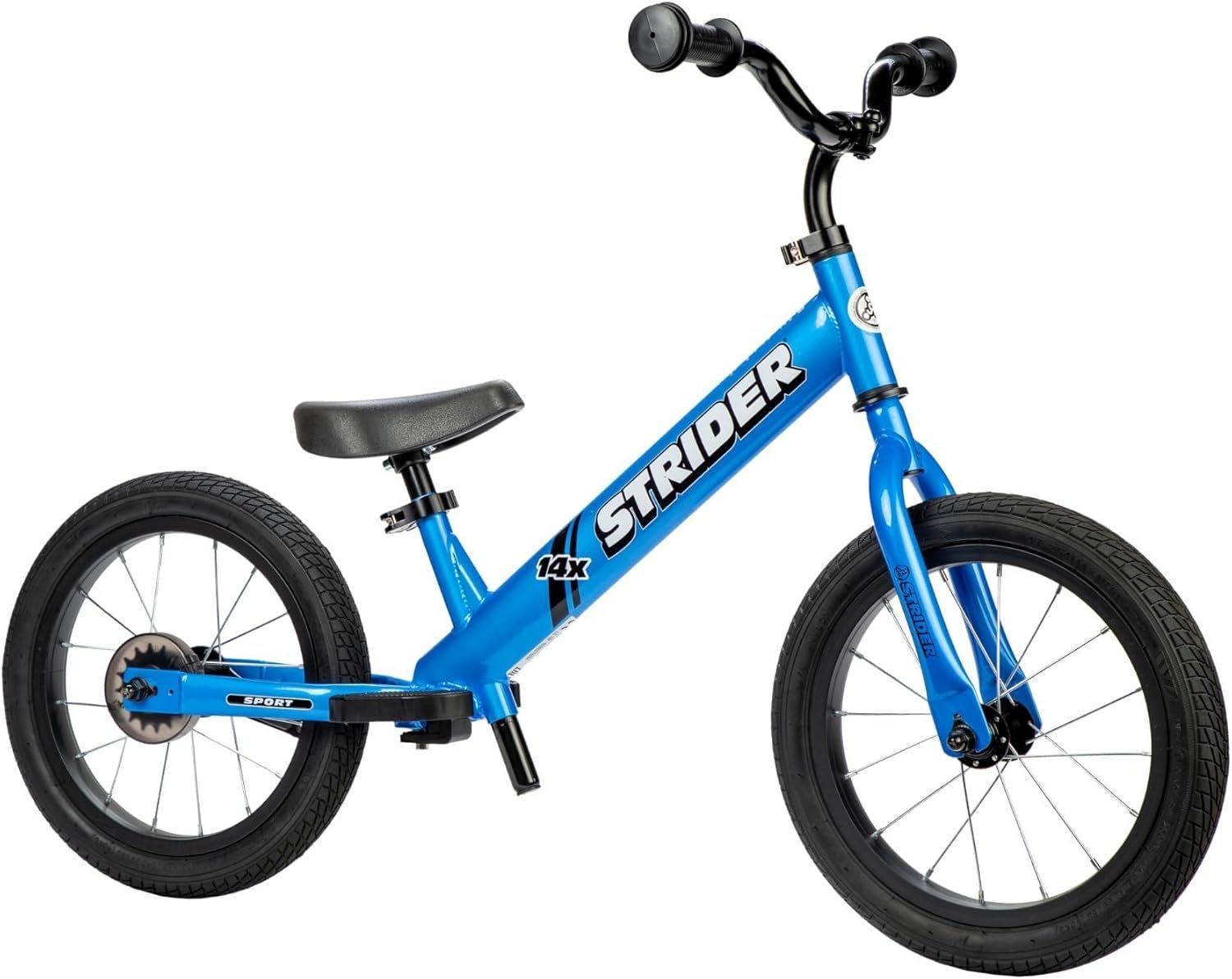 Strider 14x Classic, Balance Bike for Kids 3 to 6 Years – Includes Kid Sized Grips, Padded Seat, Performance Footrest, All-Purpose Tires-Easy Assembly, Tool-Free Adjustments