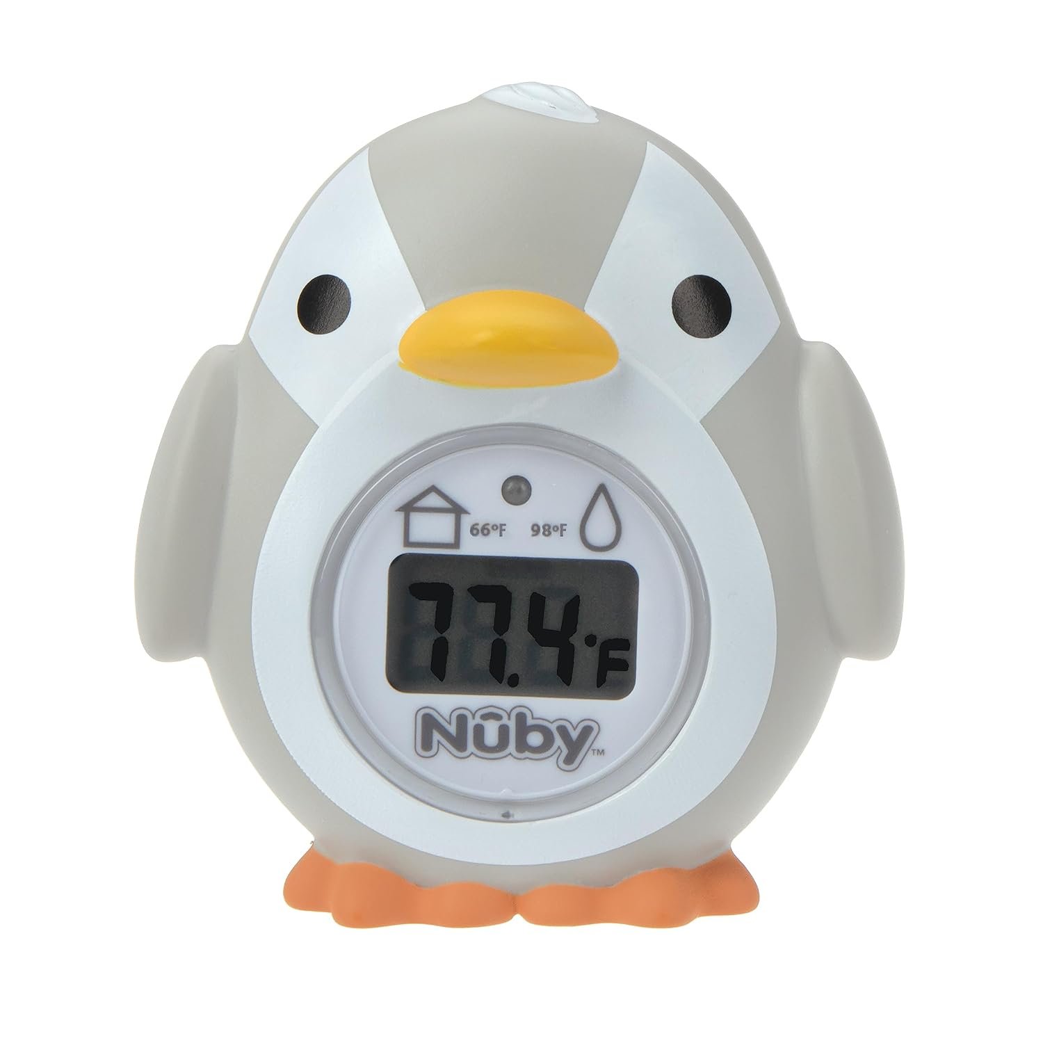 Nuby Bath and Room Digital Thermometer – Baby Thermometer for Safe and Cozy Bath and Room Temperatures – Penguin