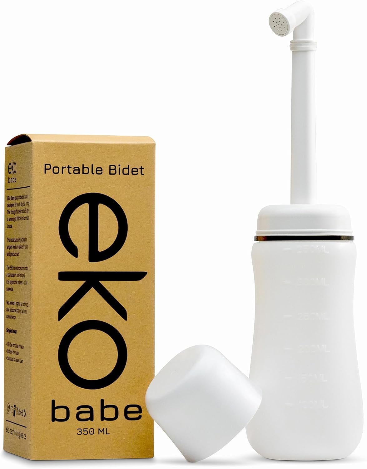 EKO Babe Peri Bottle – Portable Bidet for Women & Postpartum Care – Leak-Proof, Gentle Wash Bottle with Travel Bag – Designed in Canada.
