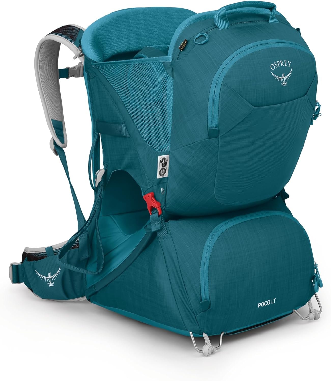 Osprey Poco LT Lightweight Child Carrier Backpack – Compact, Travel-Ready Kid Carrier with Sunshade and Adjustable Fit – Lightweight, Comfortable Hiking Carrier for Toddlers