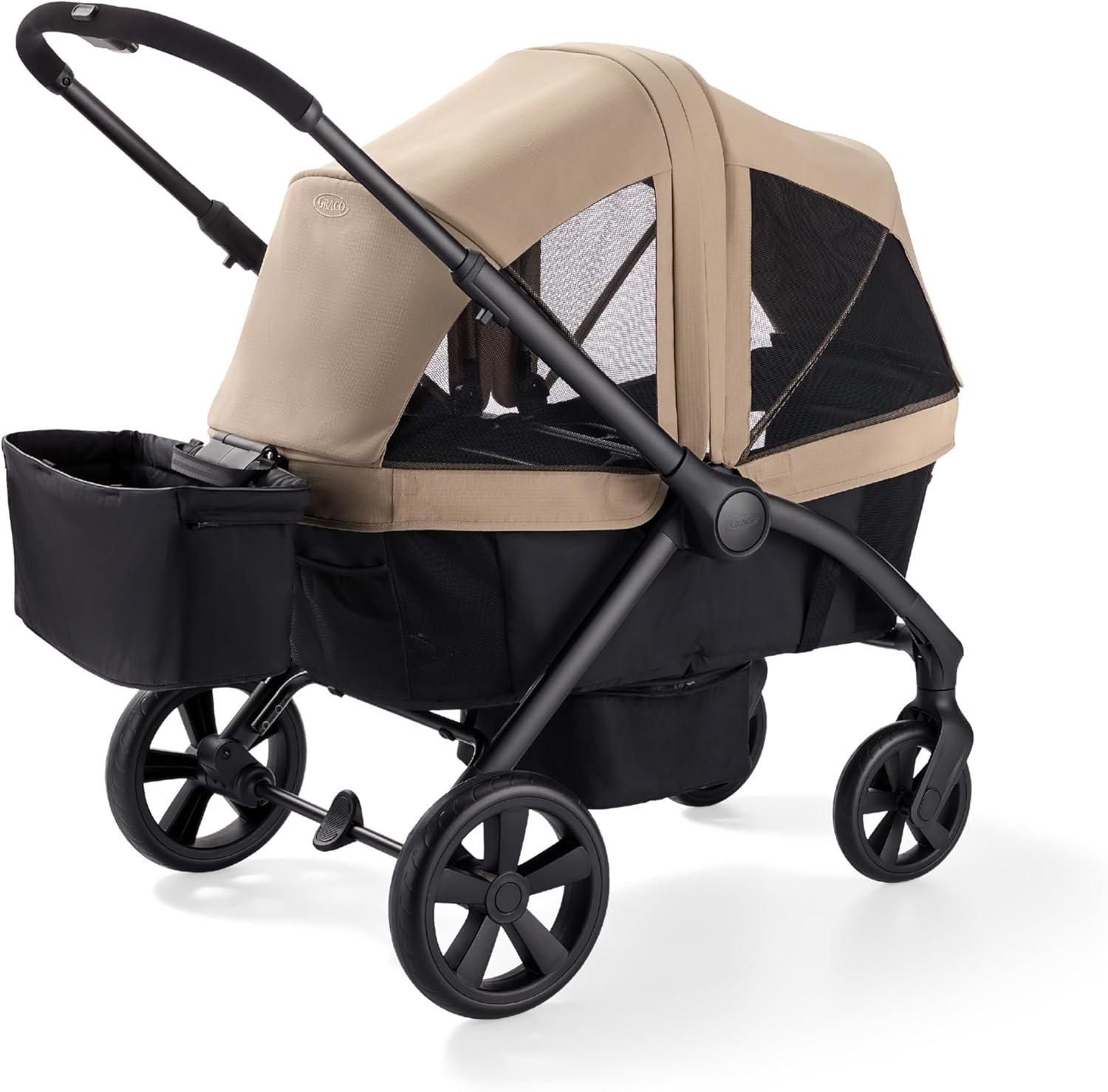 Graco Ready2Roll Stroller Wagon – All Terrain Baby Wagon Stroller for 2 Kids, Compact Foldable Wagon, Accepts Infant Car Seats