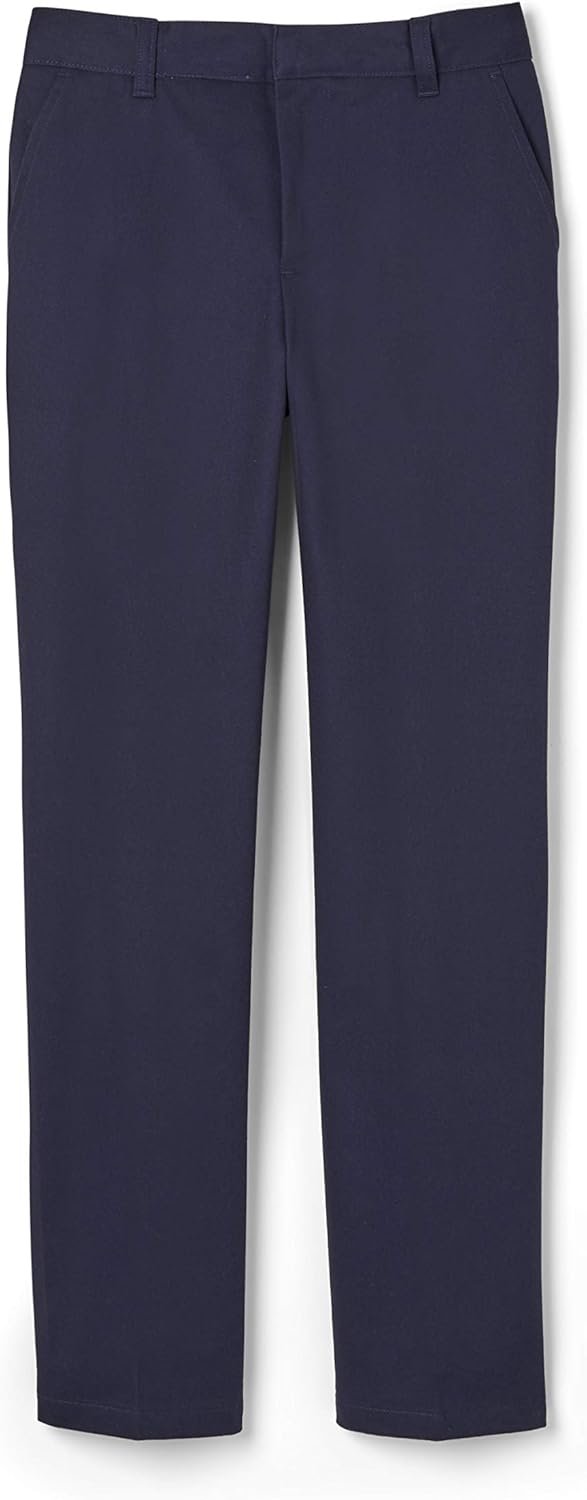 French Toast Boys’ Adjustable Waist Relaxed Fit Twill Pant (Standard, Slim & Husky)