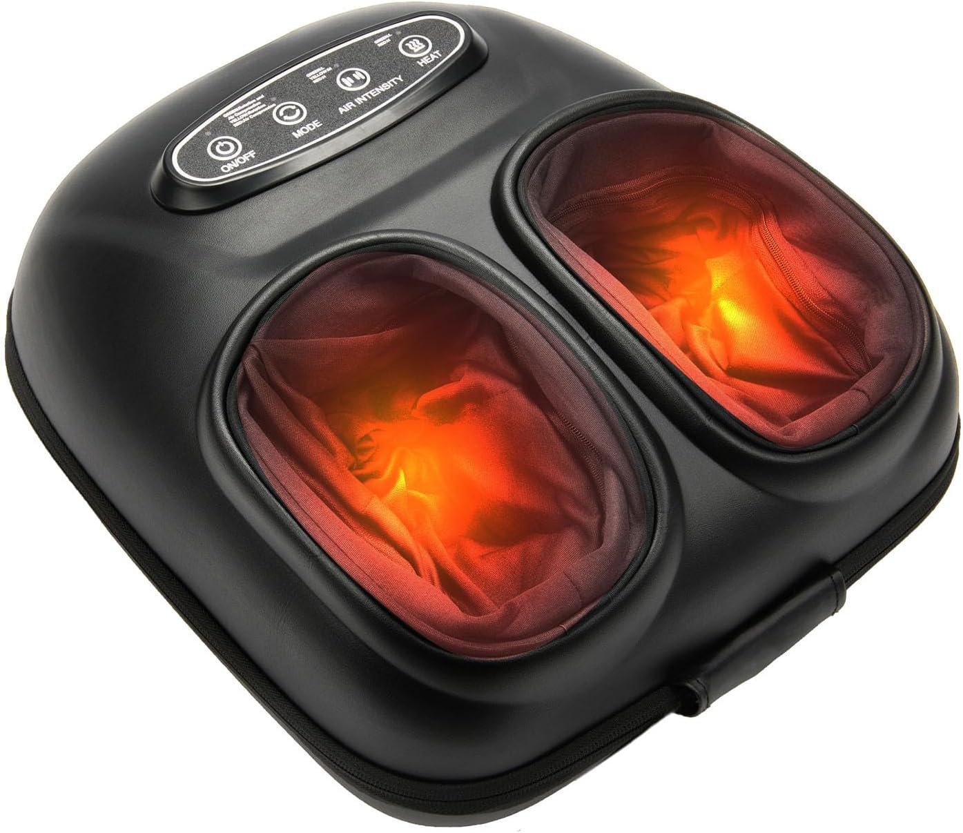 LINGTENG Foot Massager, Heated Foot Massager, Foot Massage with 3 Modes, 3 Intensity Levels, 15-Min Timer, Birthday Gifts for Women Men, Father Day Gifts, Size up to 13″