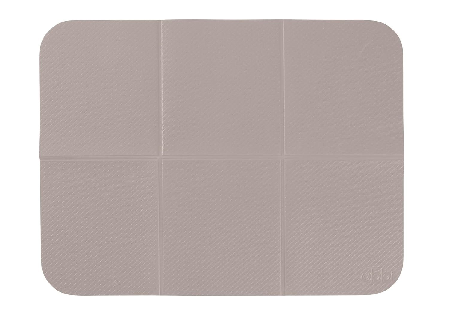 Ubbi On-The-Go Diaper Changing Baby Mat, Soft and Comfortable Diaper Bag Accessory Must Have for Newborns, Easy to Clean, Portable Folding Pad, Baby Traveling Accessories, Taupe