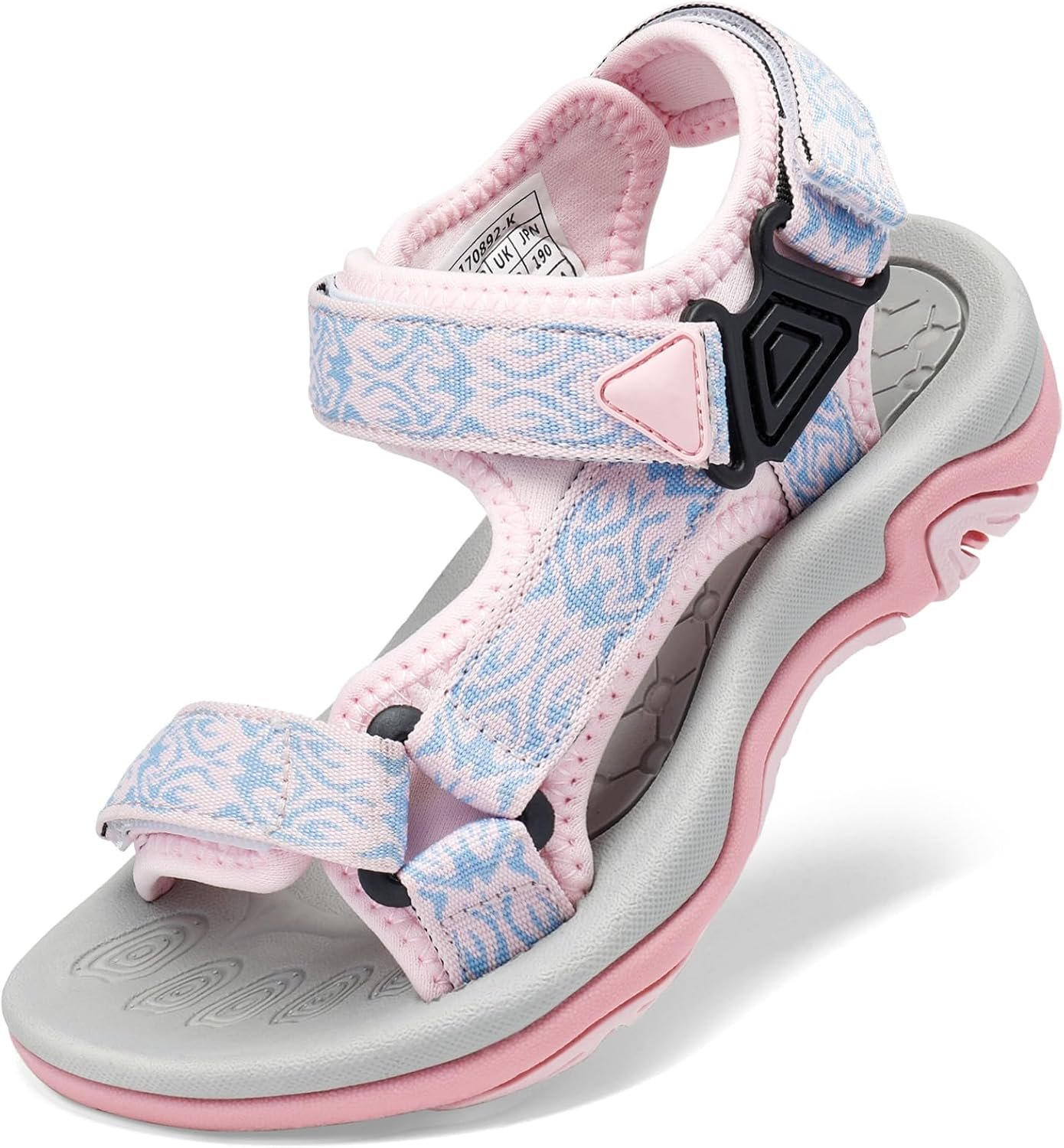 DREAM PAIRS Boys Girls Sandals Kids Adventurous Light-Weight Adjustable Straps Summer Water Shoes (Toddler/Little Kid/Big Kid)